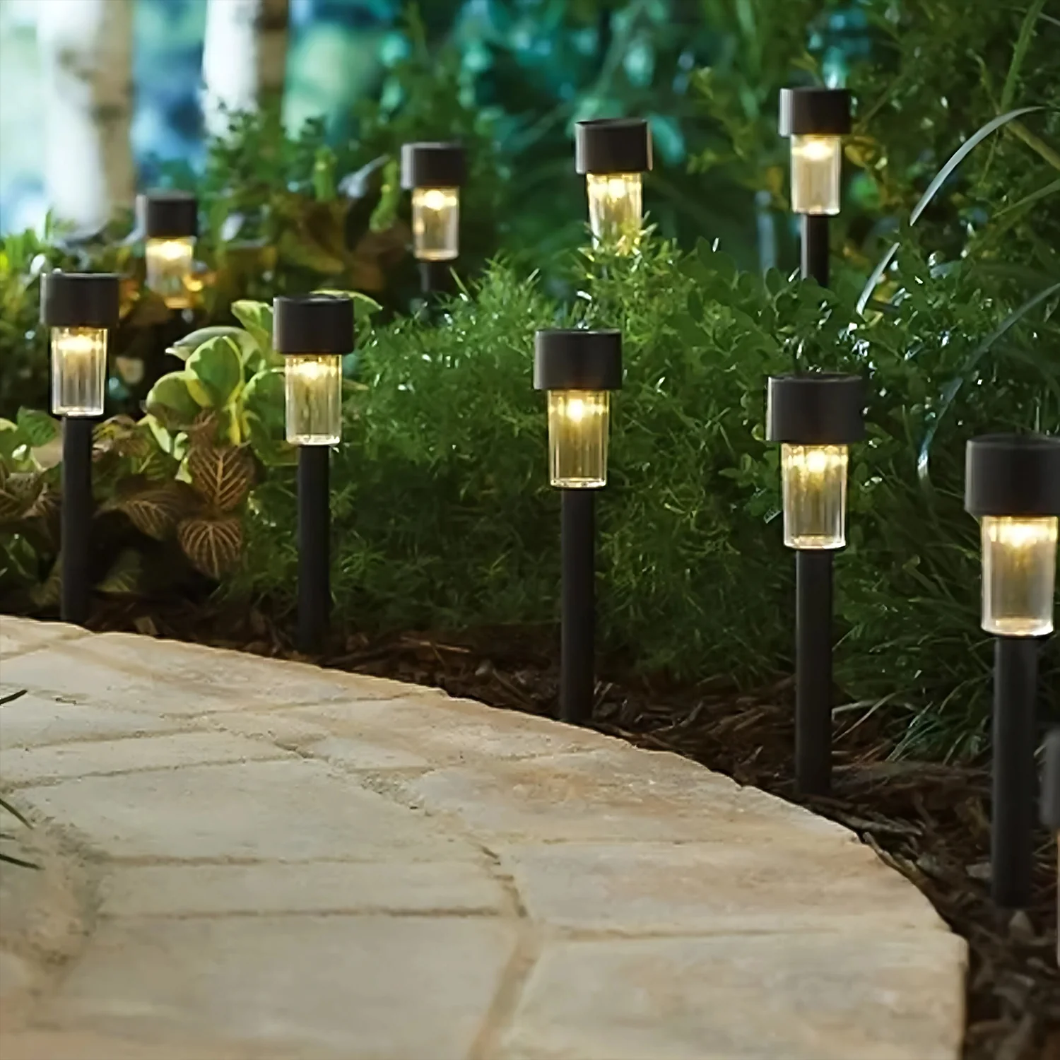 Solar-Powered LED Garden Spike Light Set (31x5cm / 2 Pc) - Image 6