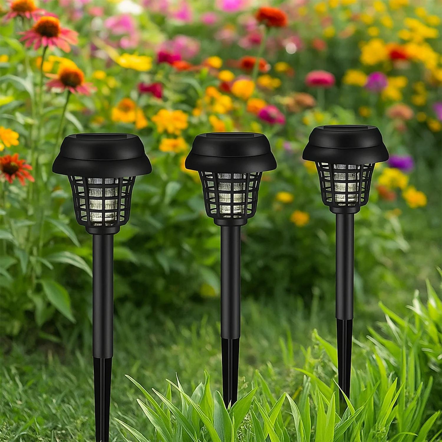 Solar Powered Mosquito Killer Garden Light (5 Pc) - Image 4