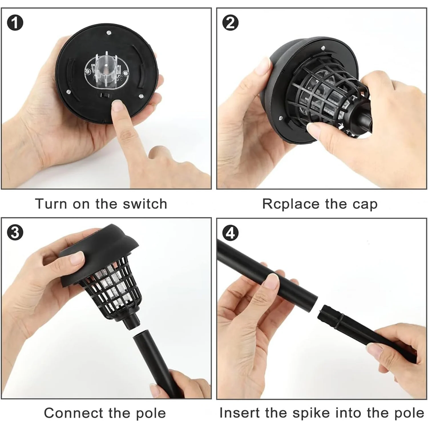 Solar Powered Mosquito Killer Garden Light (5 Pc) - Image 9