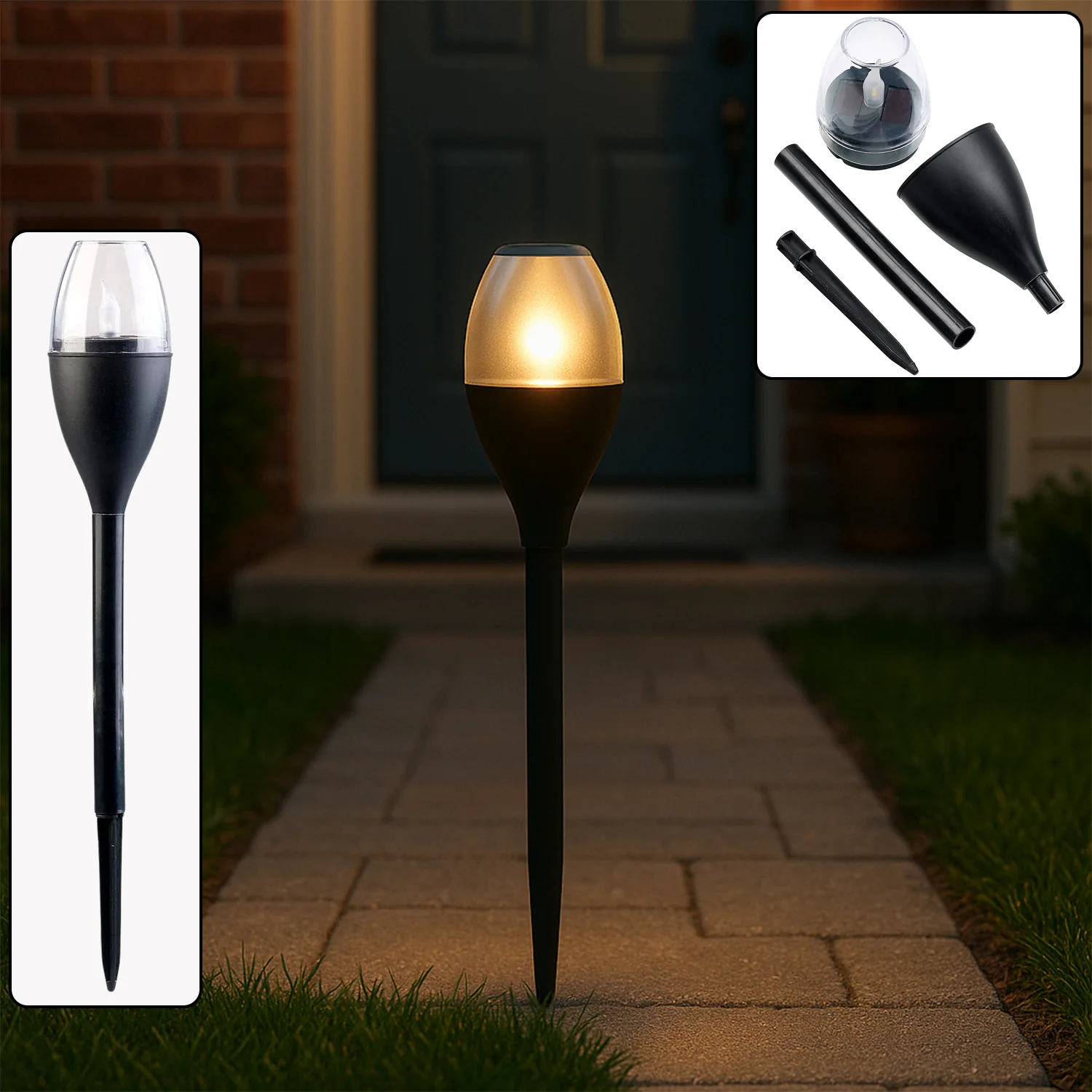 Solar-Powered Outdoor Pathway Garden Light (1 Pc) - Image 3