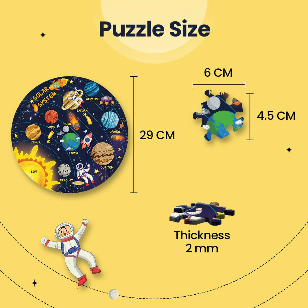 SOLAR SYSTEM PUZZLE ARYABHATTA INSPIRED - AGE 3+ (39 PUZZLE PIECES) MDF PUZZLE SERIES - Image 4