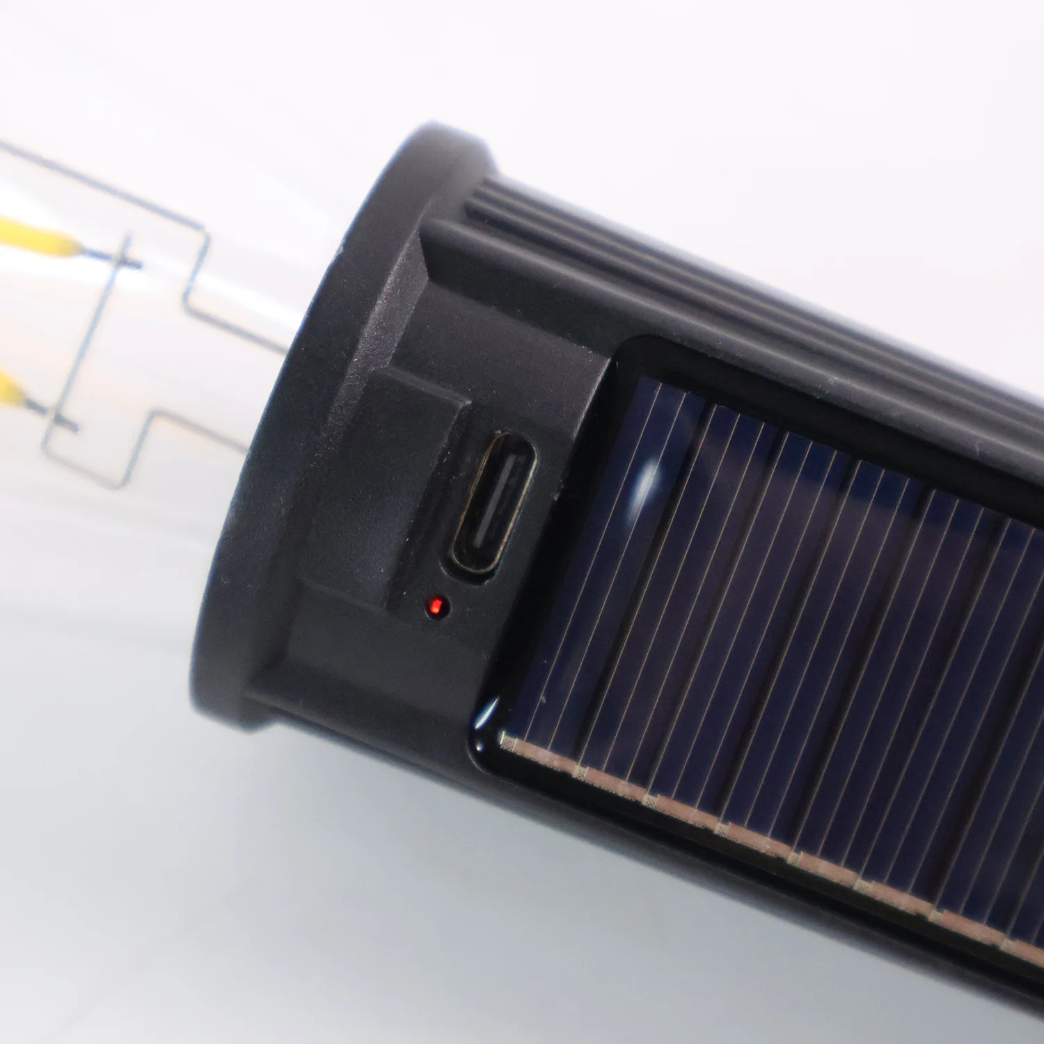 Solar & USB Rechargeable LED Hanging Camping Bulb Lantern Light (1 Pc) - Image 3