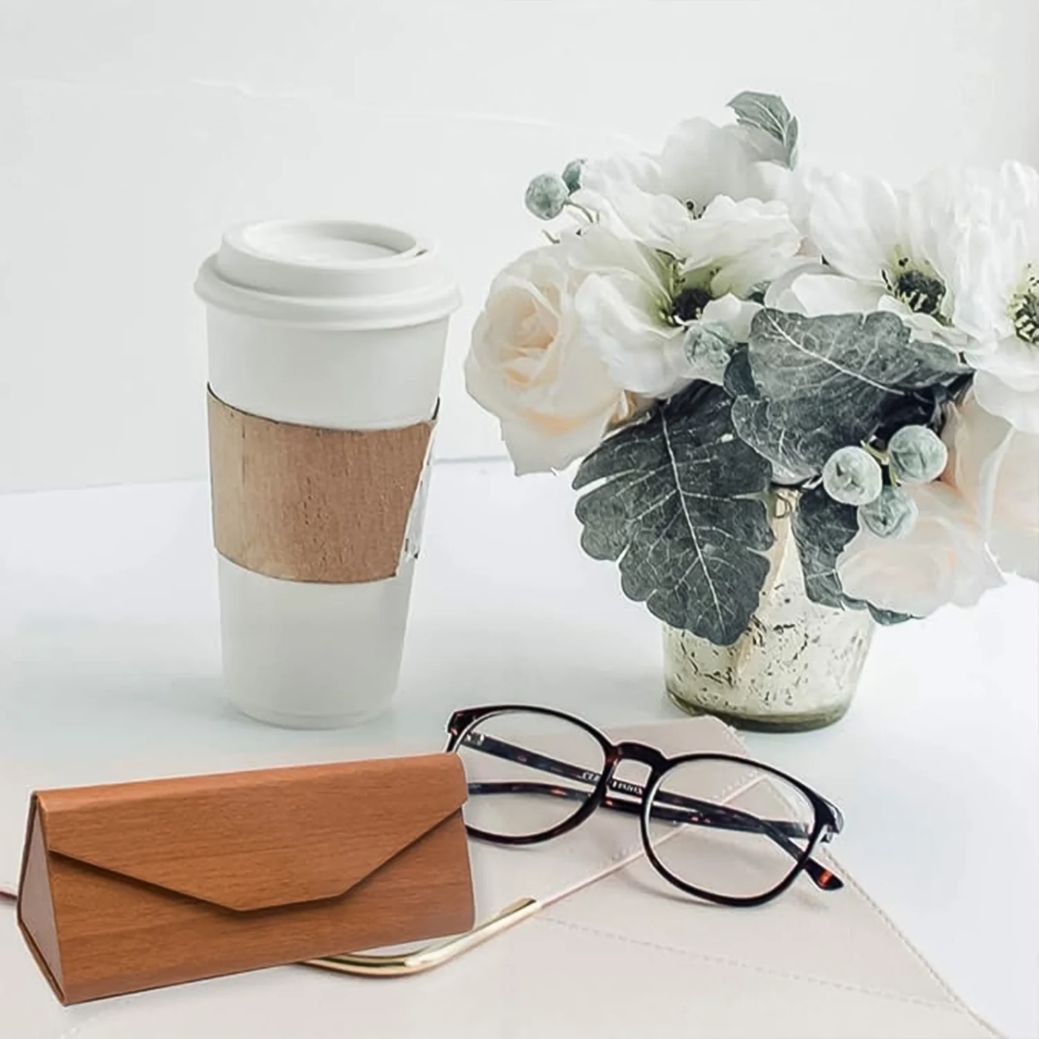Decorative Glasses Case Eyeglasses Holder Storage Box (1 Pc / Mix color & Design) - Image 8