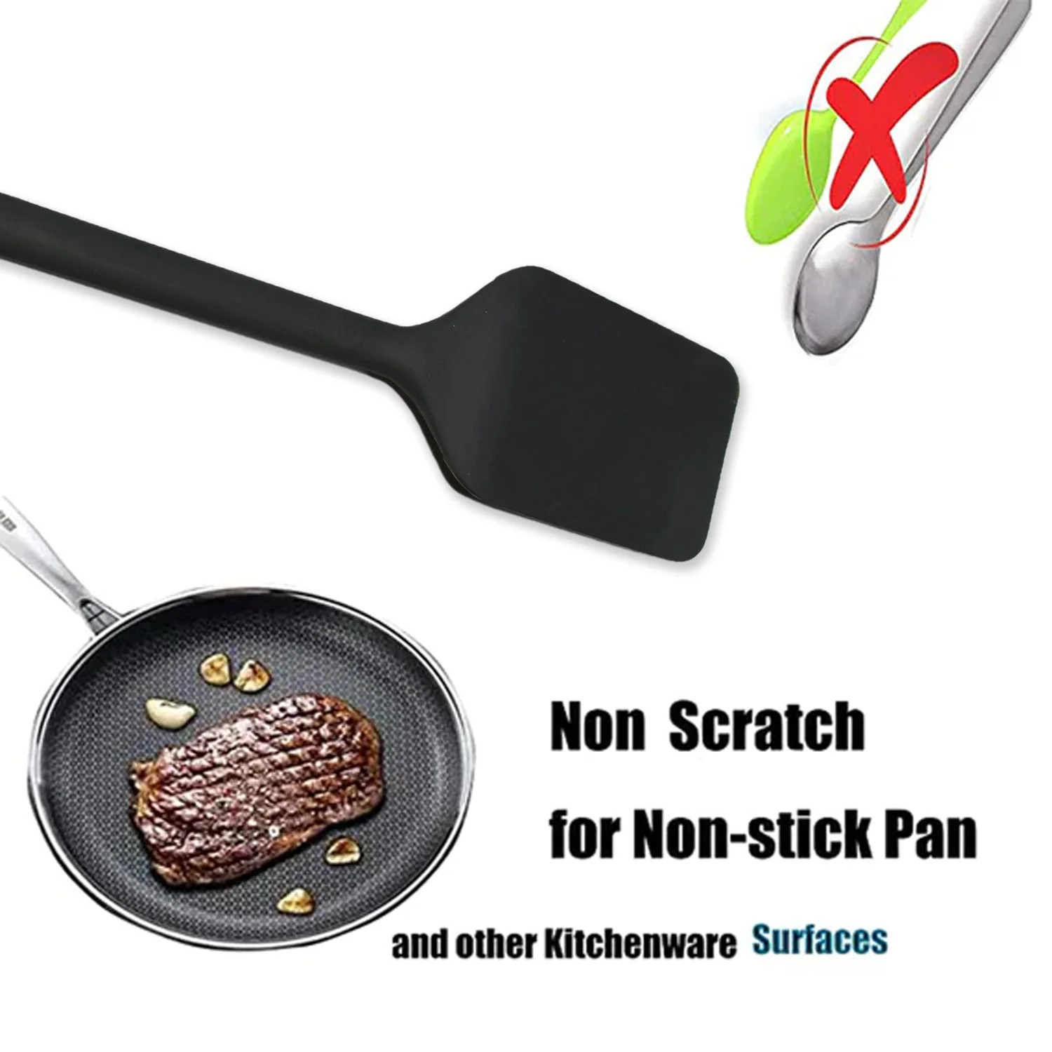 Cutlery Kitchen Set Dessert Serving Spatulas-Premium Nylon Turner and Flipper - Image 4