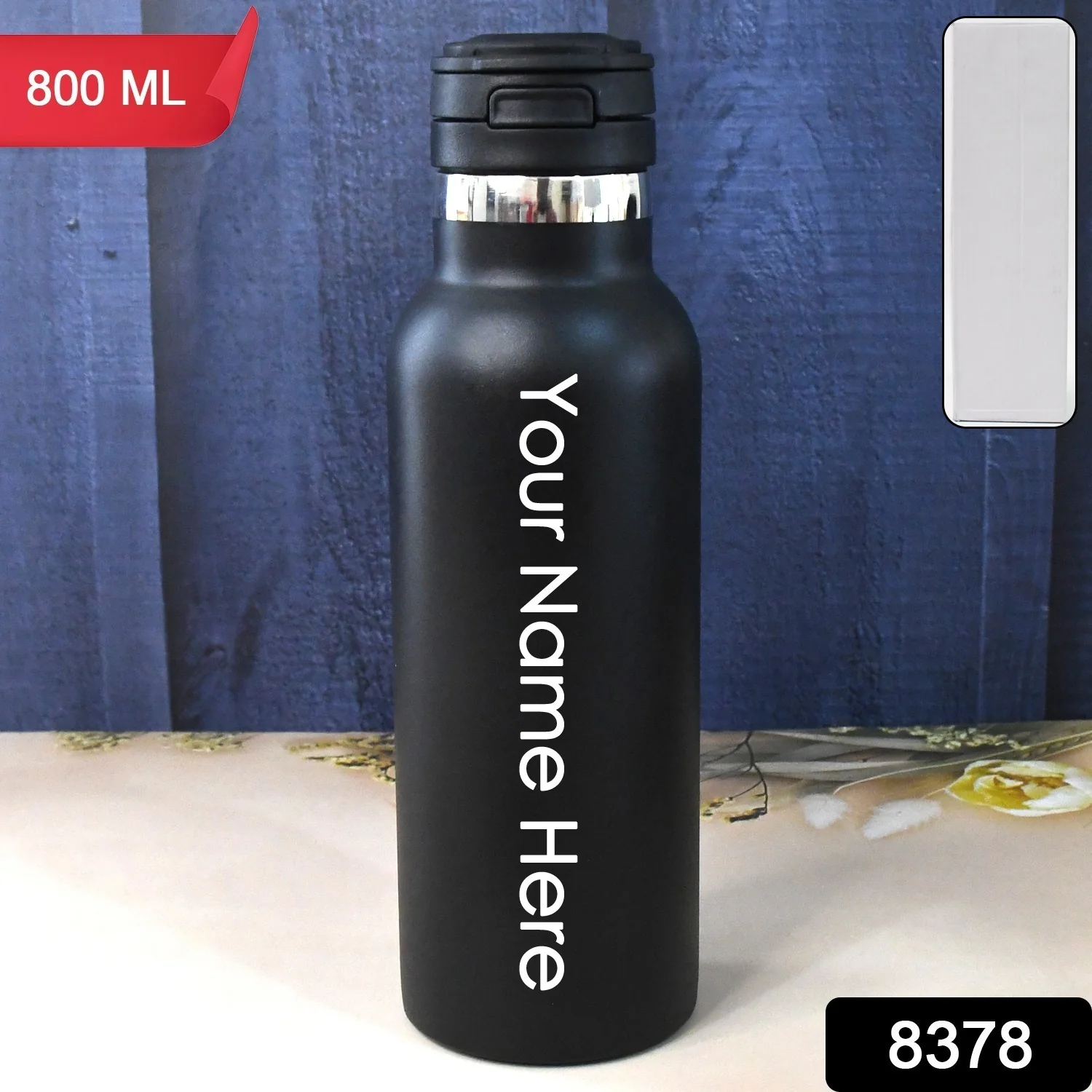 Customized / Personalized Insulated Stainless Steel Bottle (800 ML / 1 Pc) - Image 2