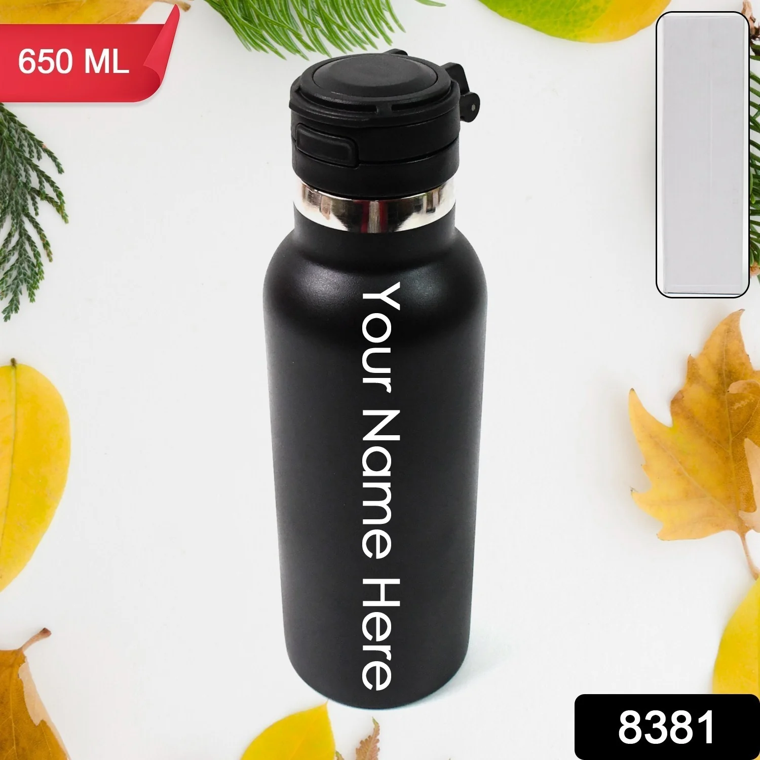 Customized / Personalized Insulated Stainless Steel Bottle (650 ML / 1 Pc) - Image 2