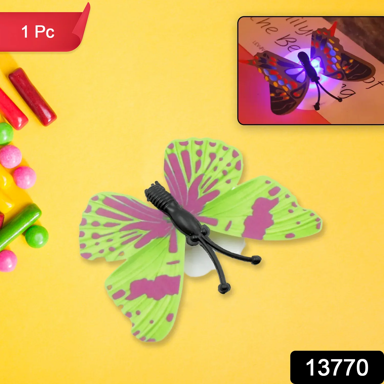 The Butterfly 3D Night Lamp Comes with 3D Illusion Design (1 Pc / Loose) - Image 2