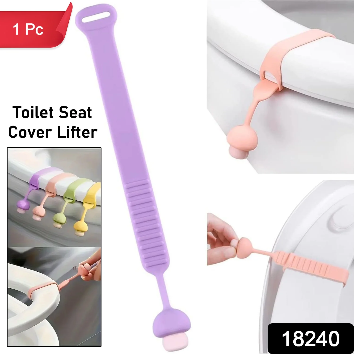 Silicone Toilet Seat Lifter Band (1 Pc) - Image 13