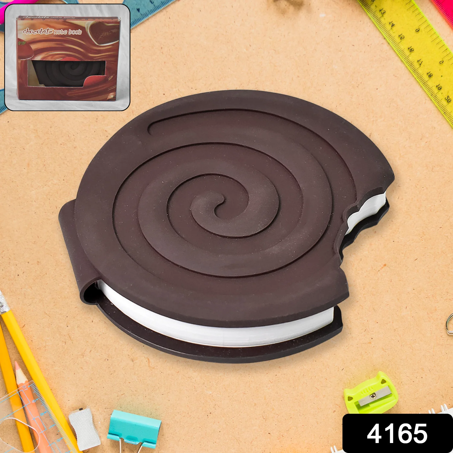 ROUND CHOCOLATE DIARY NOTEBOOKS ORIGINAL SMELL WRITING PRACTICE BOOK ( 1PC / BOOK) - Image 2