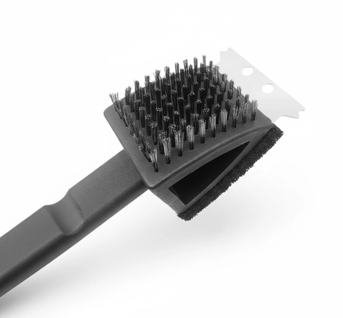 Black 2 Side Use Brush Scarp Cleaning Brush &  Wire Brush for Garage Use - Image 14