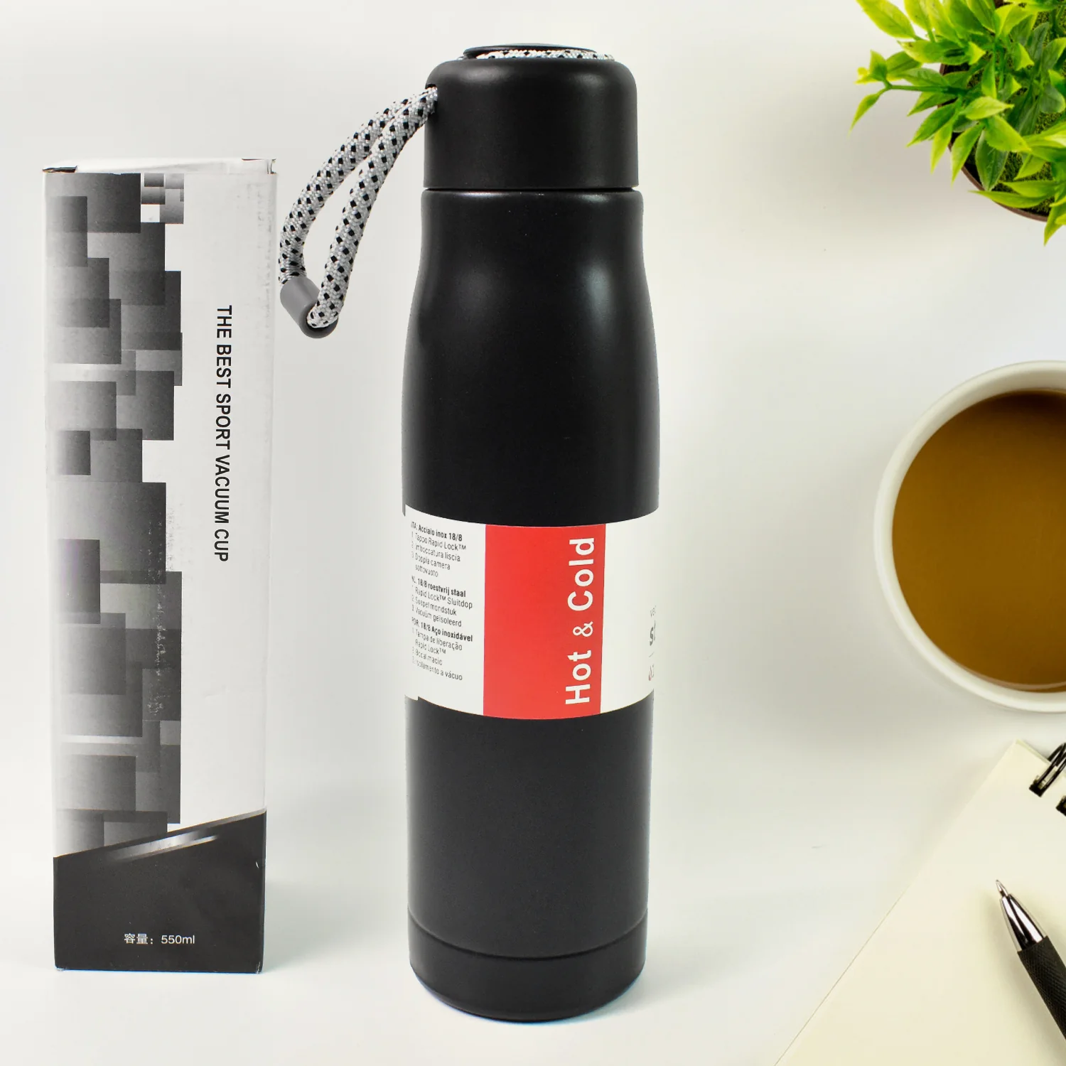 Customized / Personalized Double Wall Vacuum Insulated Water Bottle (550 ML) - Image 7