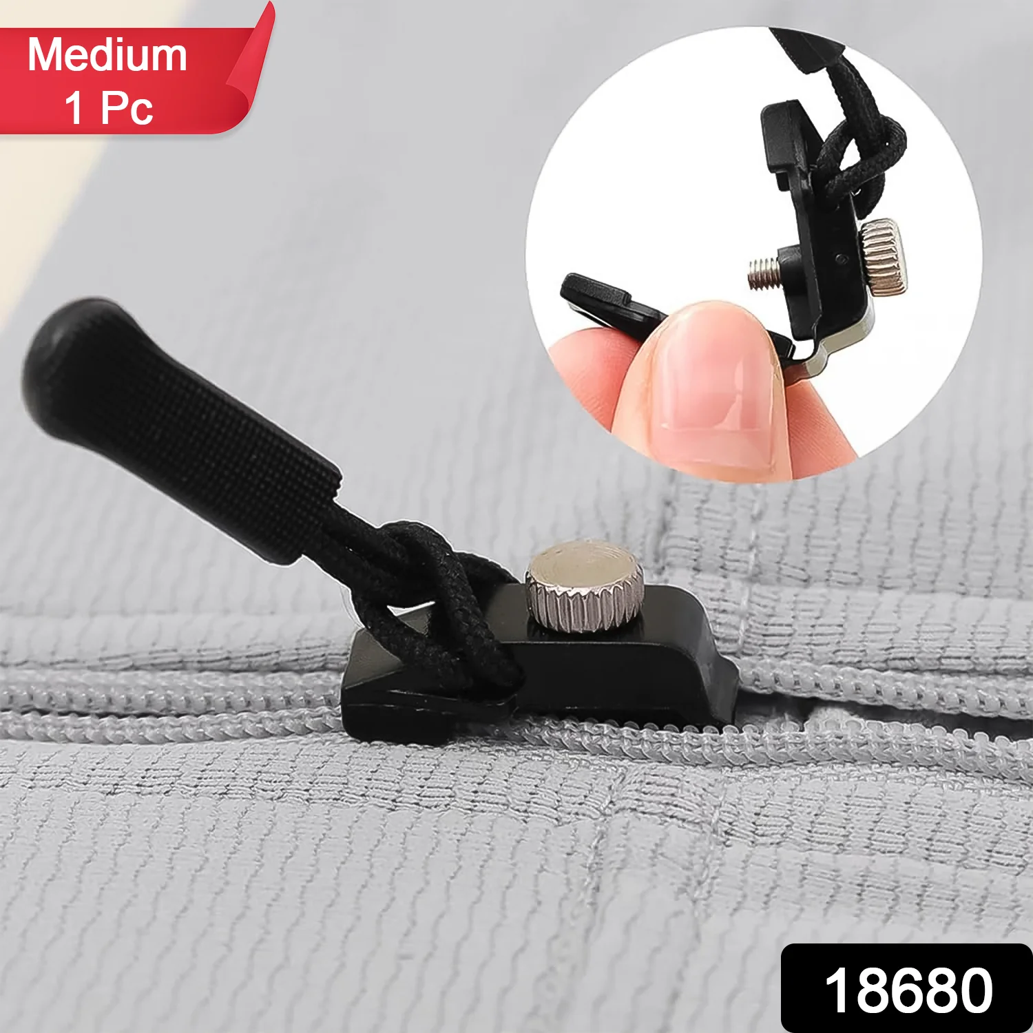 Portable Universal Detachable Zipper Slider (1 Pc / Medium) - Image 2