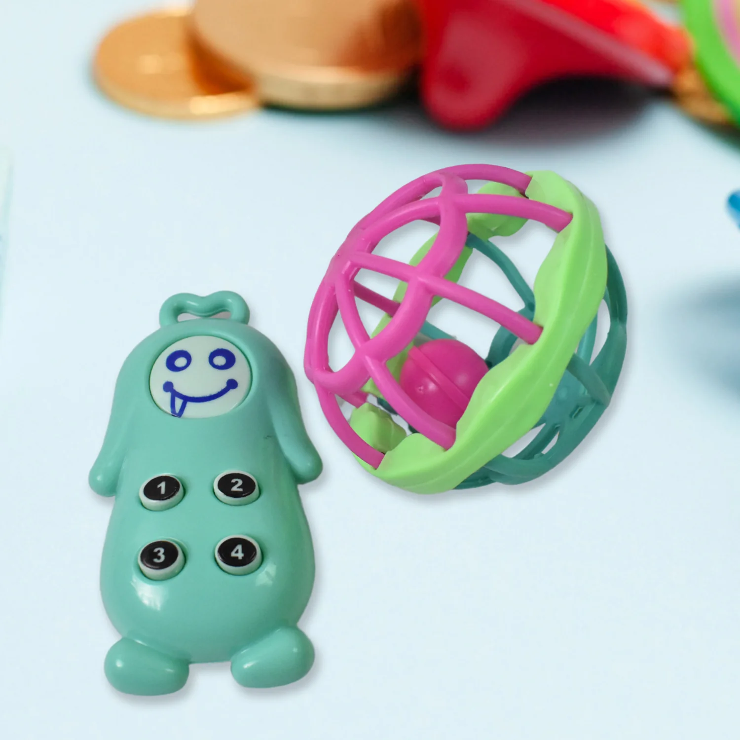 Kinder Rattles & Teething Set – Non-Toxic Shake & Grab Baby Toys (8 Pcs Set) - Image 7
