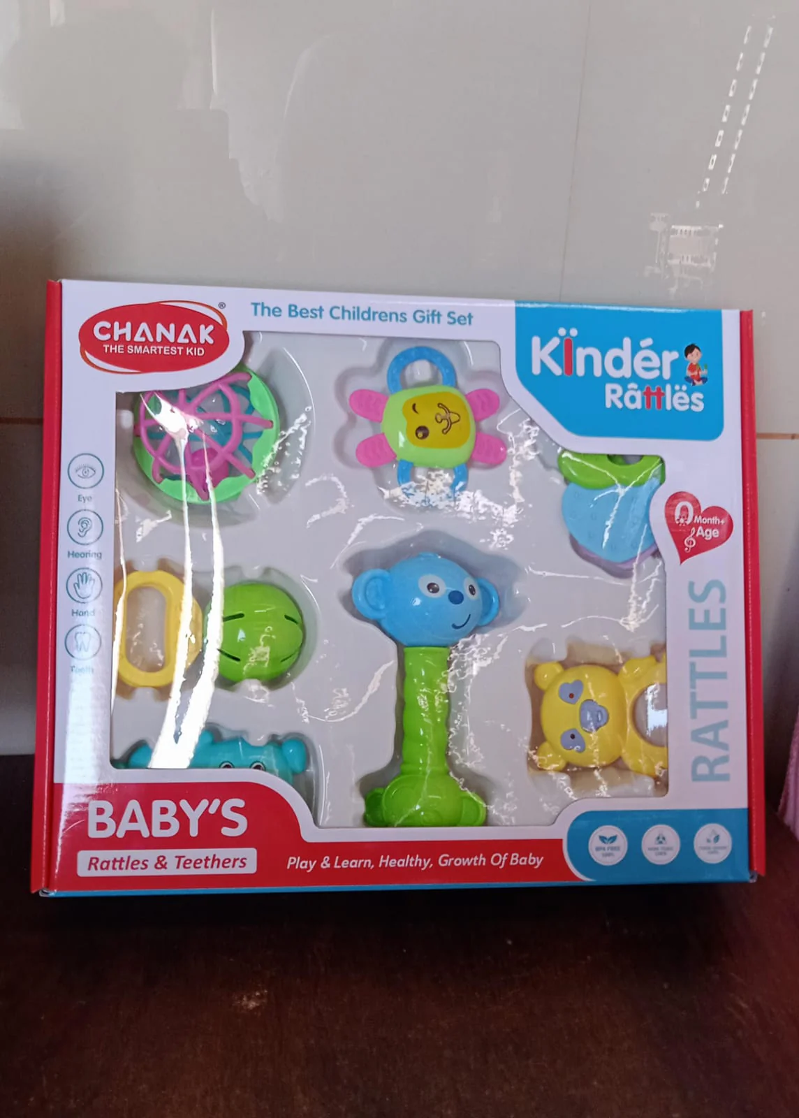 Kinder Rattles & Teething Set – Non-Toxic Shake & Grab Baby Toys (8 Pcs Set) - Image 8