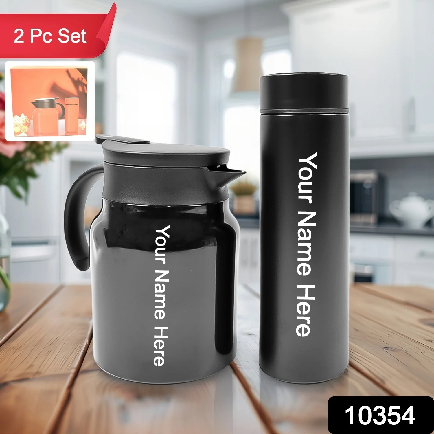 Customized Thermal Coffee  Tea Pot and Bottles with LED Display 500 ML and 1000 ML - Image 2