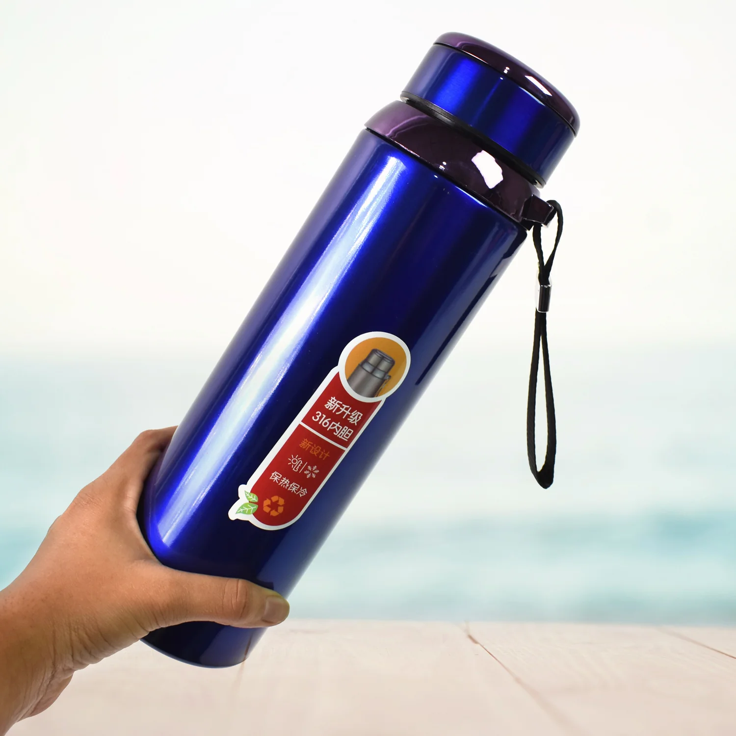 Customized / Personalized Vacuum Insulated Stainless Steel Bottle (1000 ML) - Image 6
