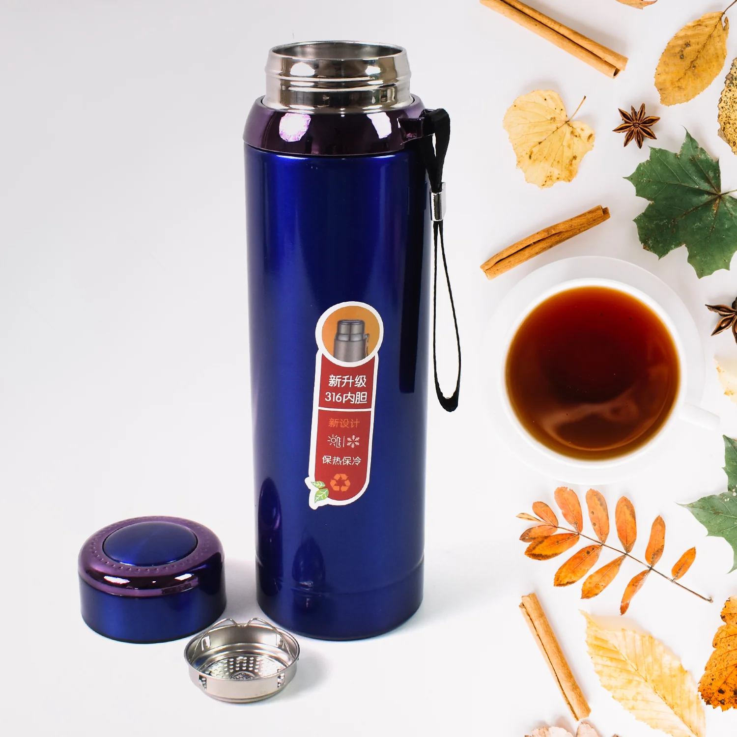 Customized / Personalized Vacuum Insulated Stainless Steel Bottle (1000 ML) - Image 8