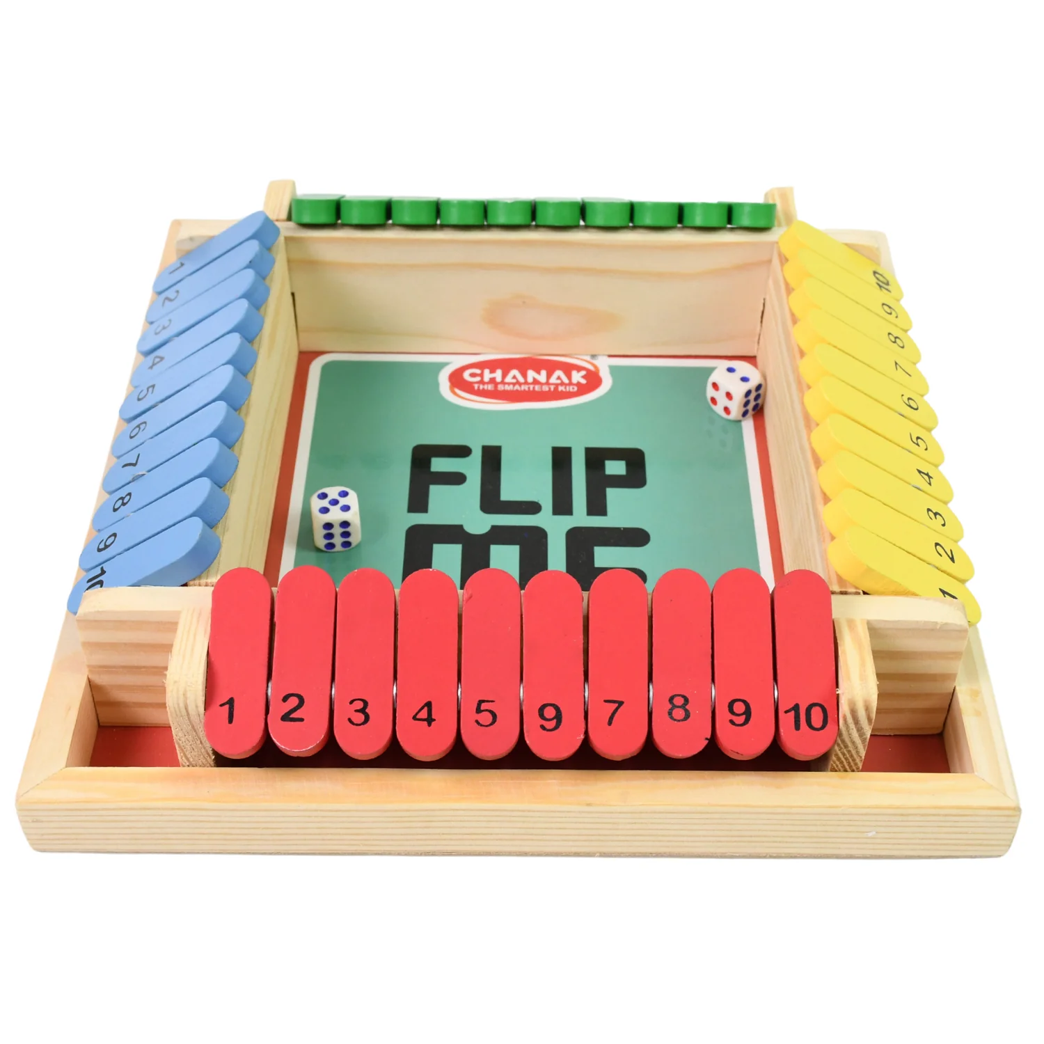 Shut The Box Dice Game, Classic Flip Me Multiplayer Game (1 Set) - Image 5