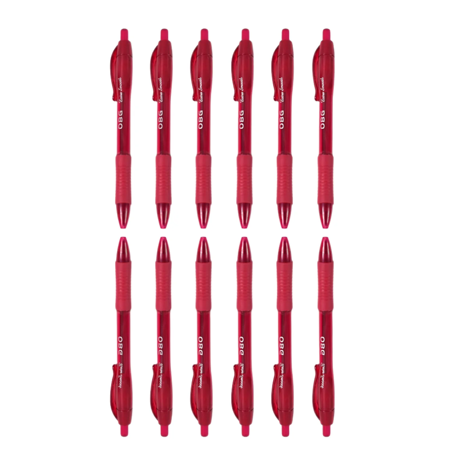 Red Colour Gel Pen Set, Set of 12 Pcs - Image 6