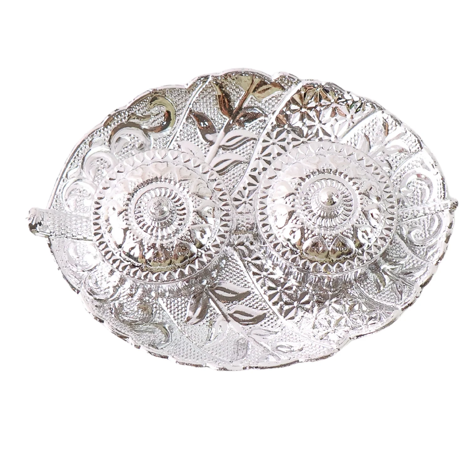 Leaf Shape Special Puja Thali (1 Pc / Mix Design) - Image 5