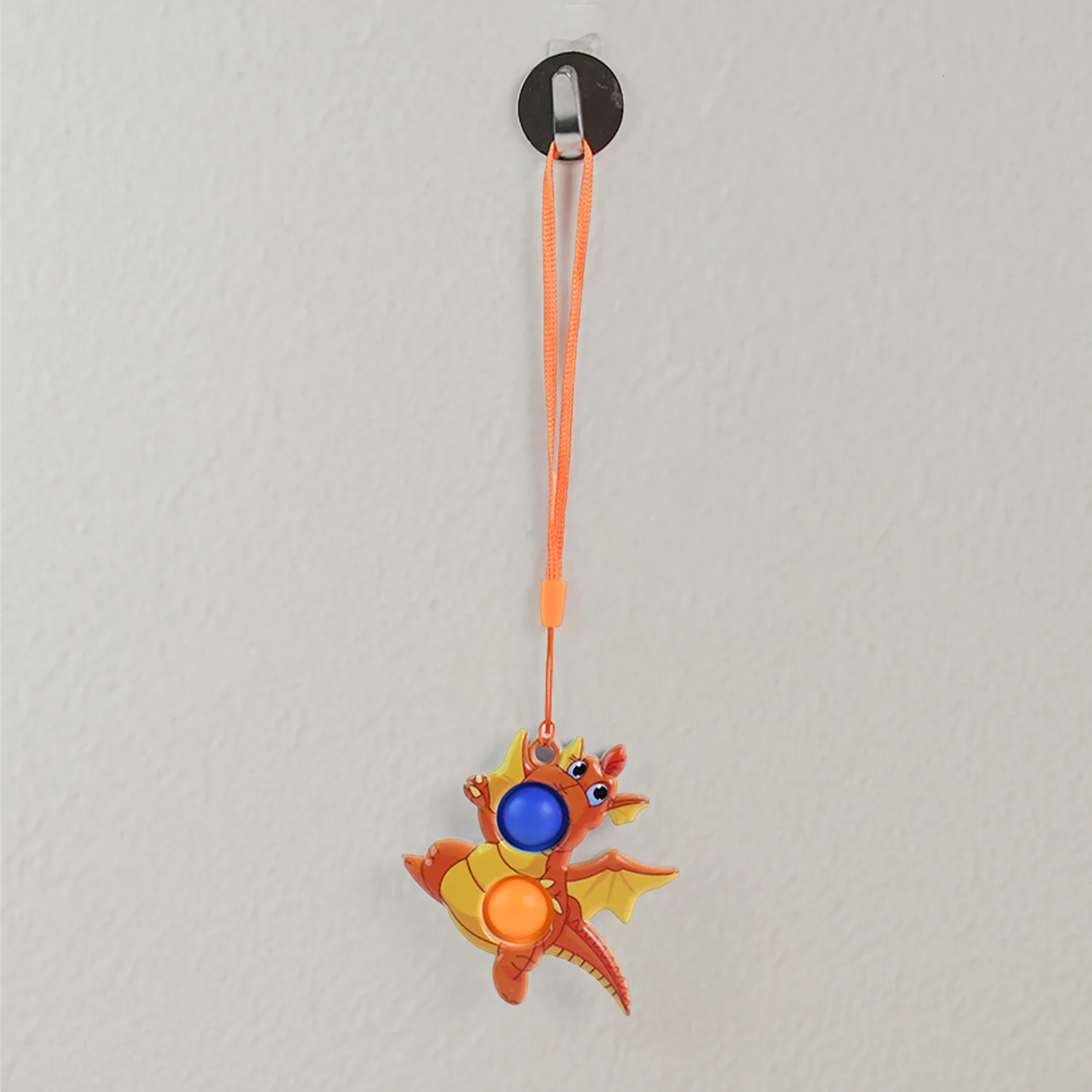 2-Bubble Dragon-Shaped Push Pop Fidget Toy with Strap (1 Pc) - Image 8