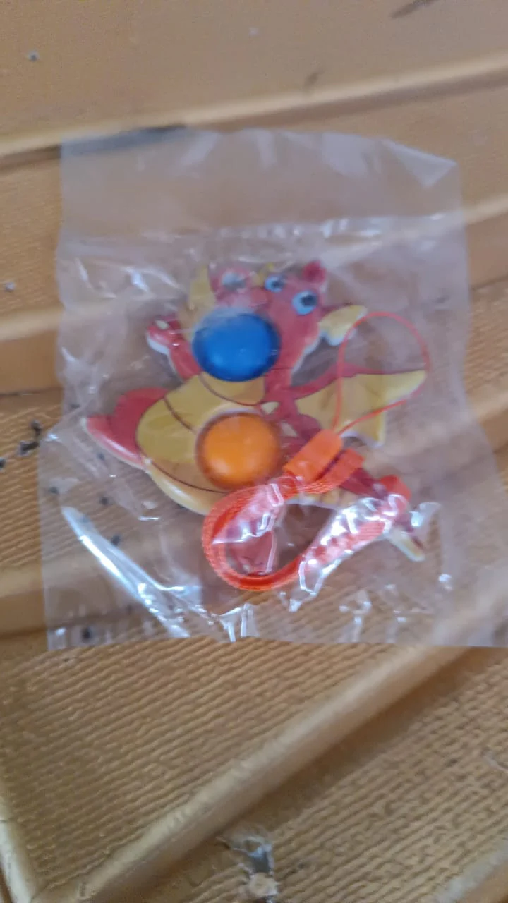 2-Bubble Dragon-Shaped Push Pop Fidget Toy with Strap (1 Pc) - Image 9