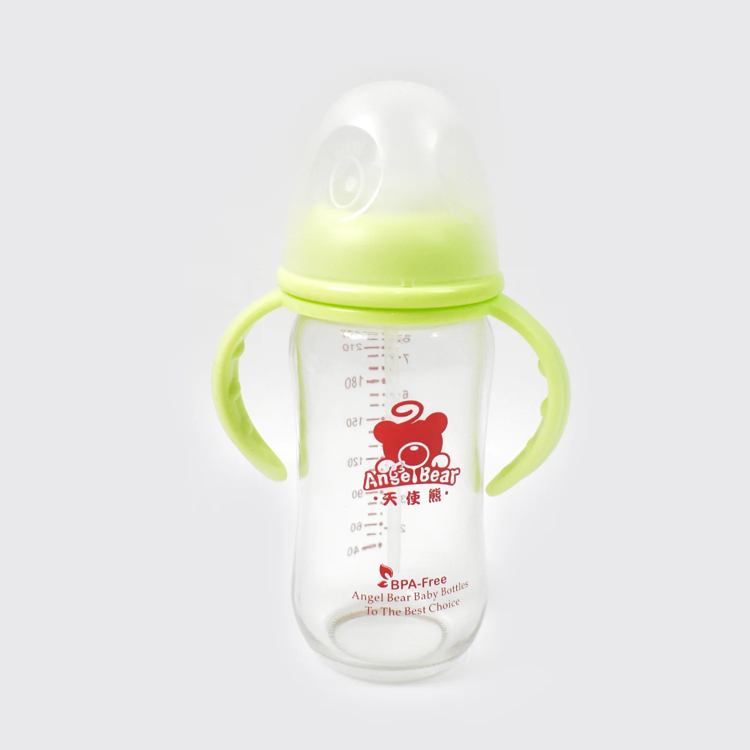 Glass Baby Feeding Bottle with Handles & Straw (240 ML / 1 Pc) - Image 5