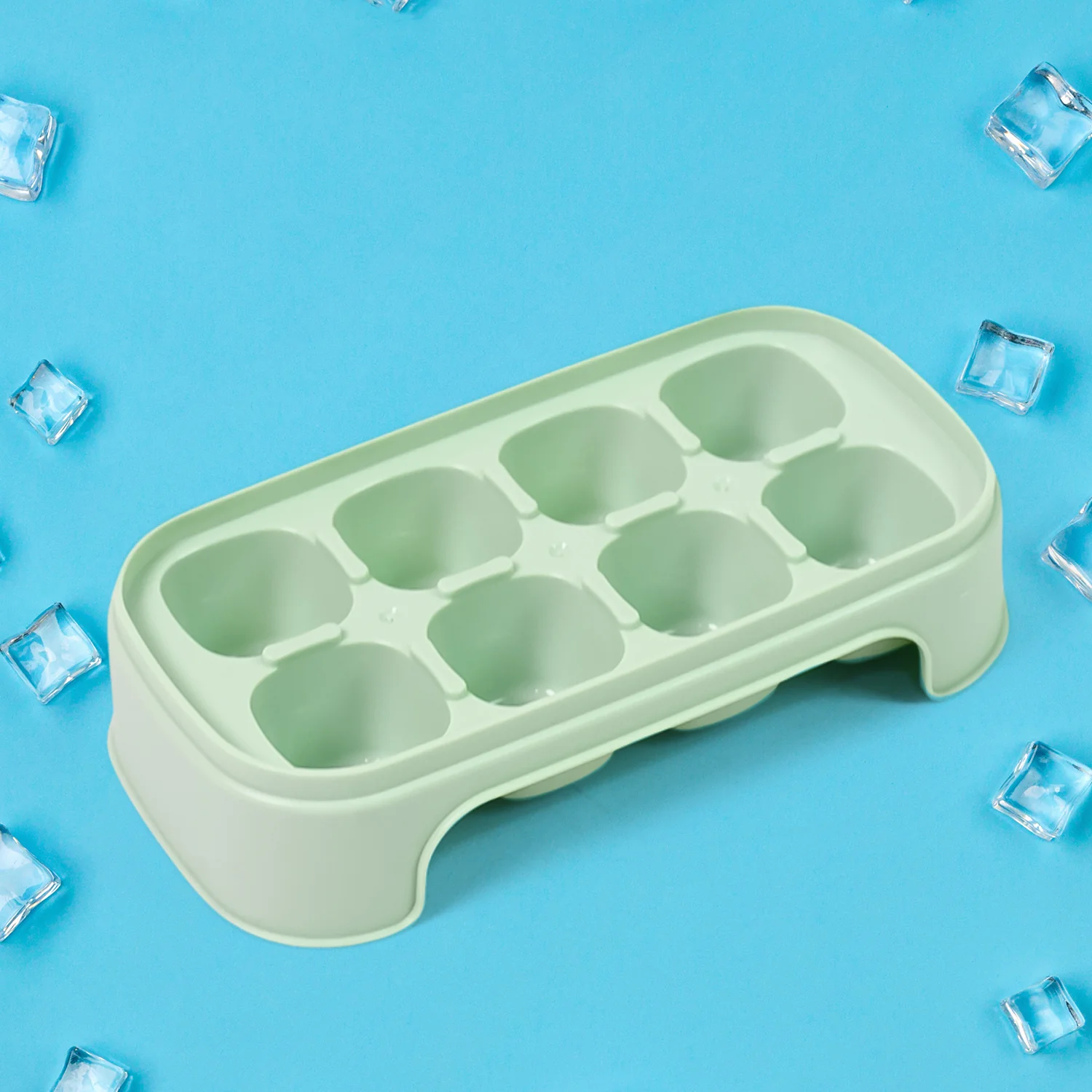 Ice Mold, 8 Grid Food Grade Portable Plastic Ice Tray (1 Pc / 15×8 Cm) - Image 5