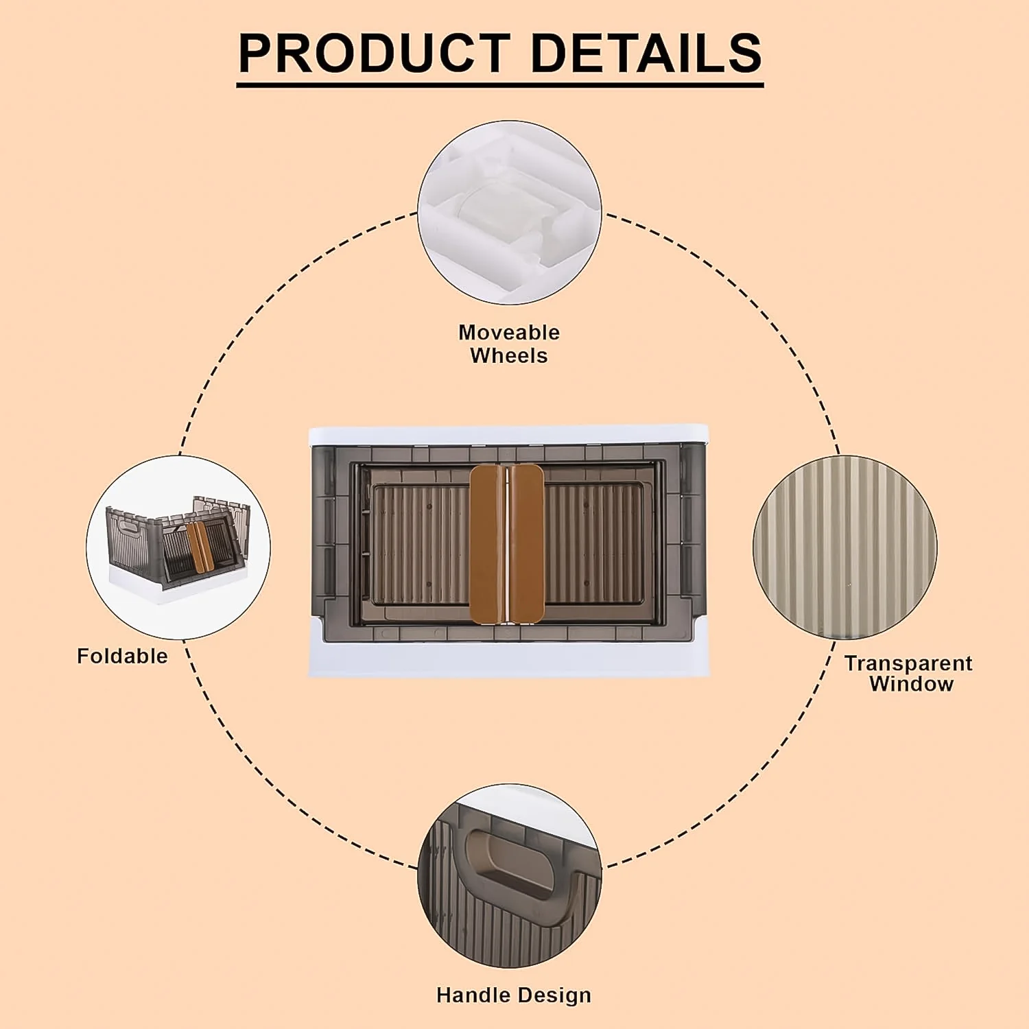 Plastic Folding Wardrobe Storage Organizer (1 Layer / 1 Pc) - Image 4