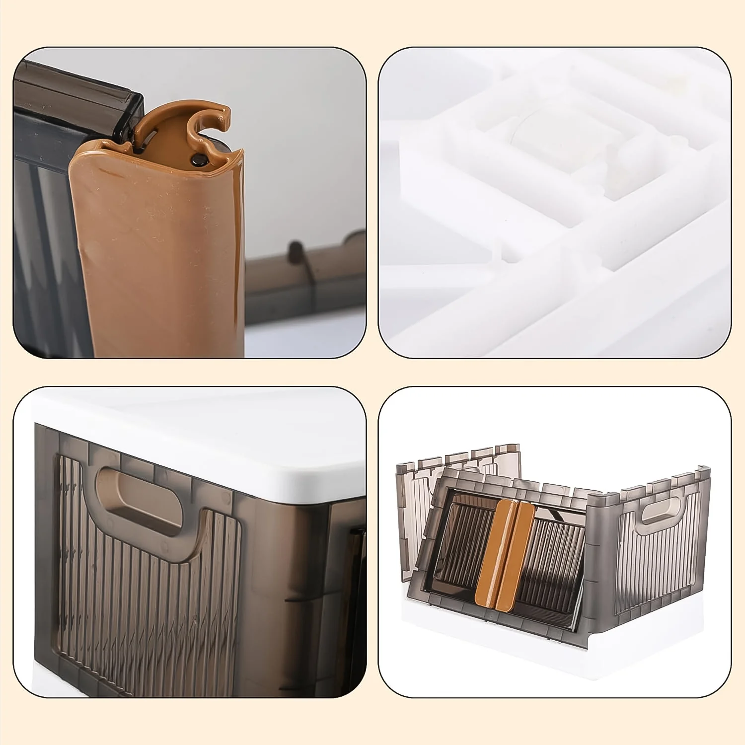 Plastic Folding Wardrobe Storage Organizer (1 Layer / 1 Pc) - Image 6