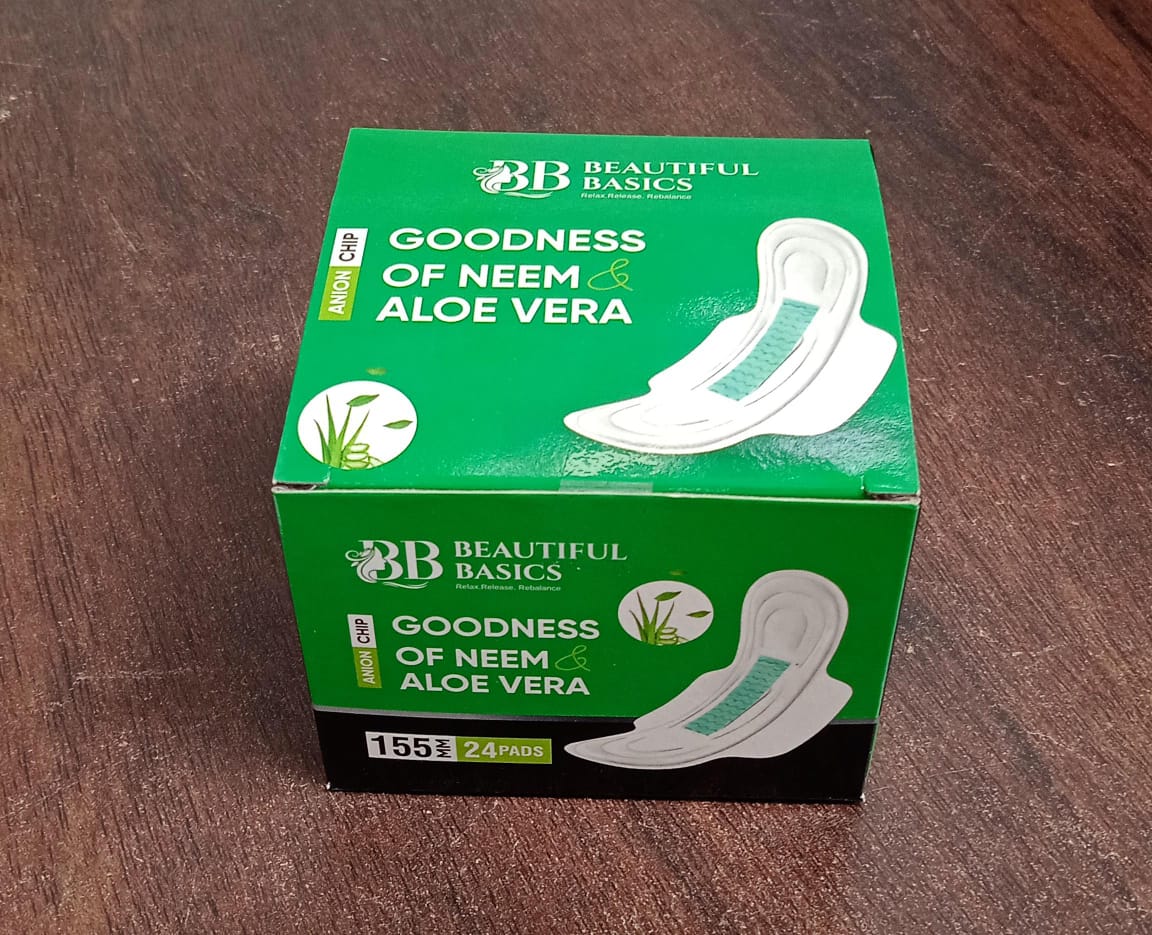 Sanitary Pantyliners with Neem & Aloe Vera – Ultra Thin (24 Pcs) - Image 8