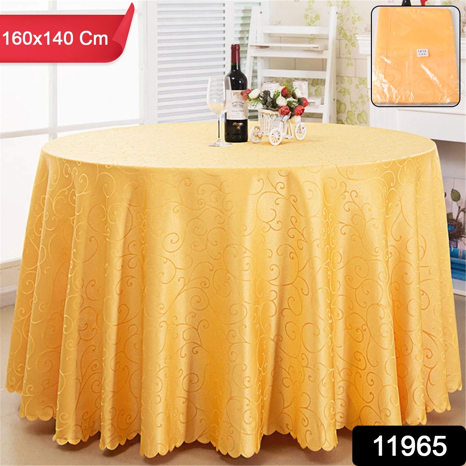 Reusable Table Cloth / Cover for Dining Picnic (160×140 Cm / 1 Pc) - Image 2