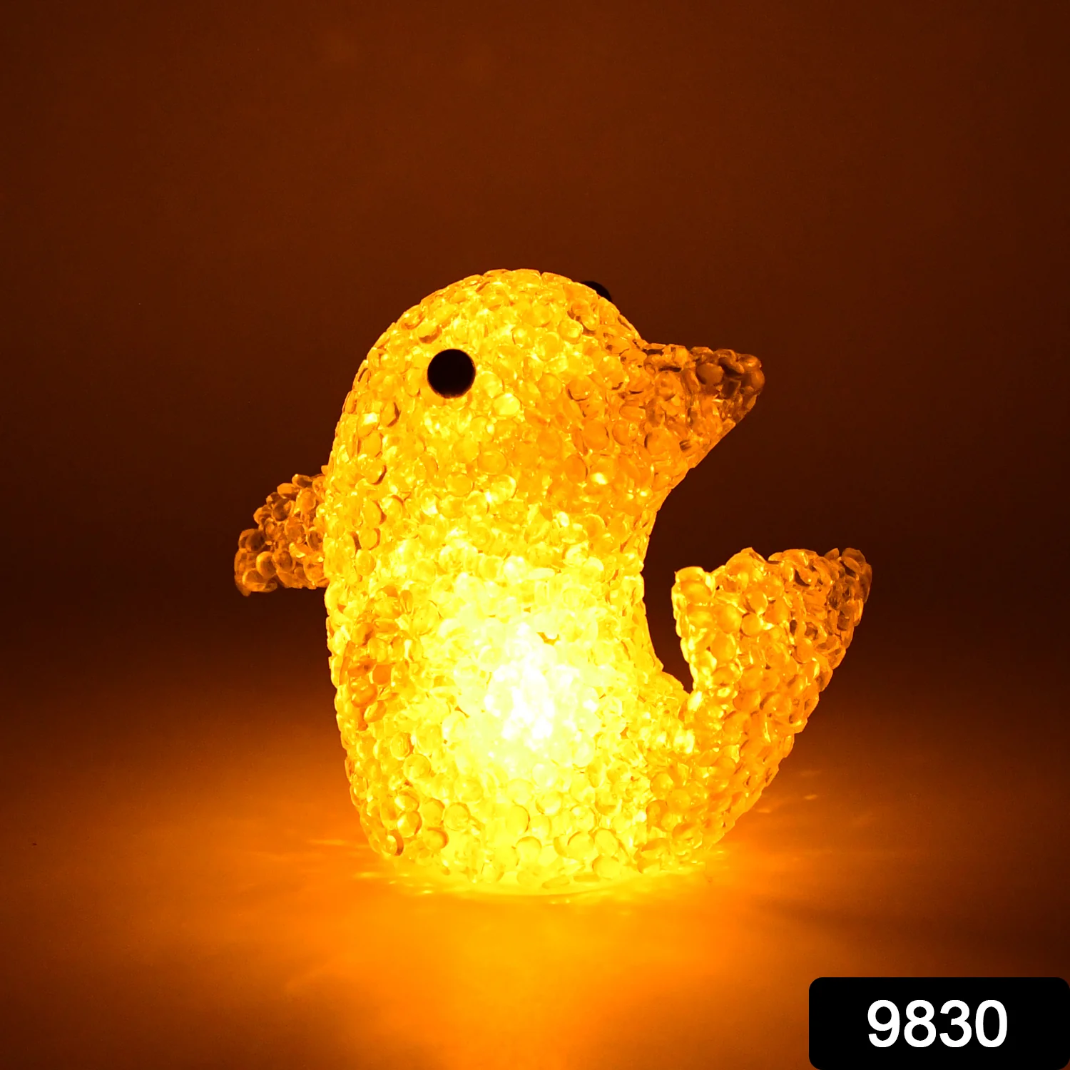 Dolphin Shape Crystal LED Night Light Lamp – Glowing Animal Decorative Light (1 Pc) - Image 2