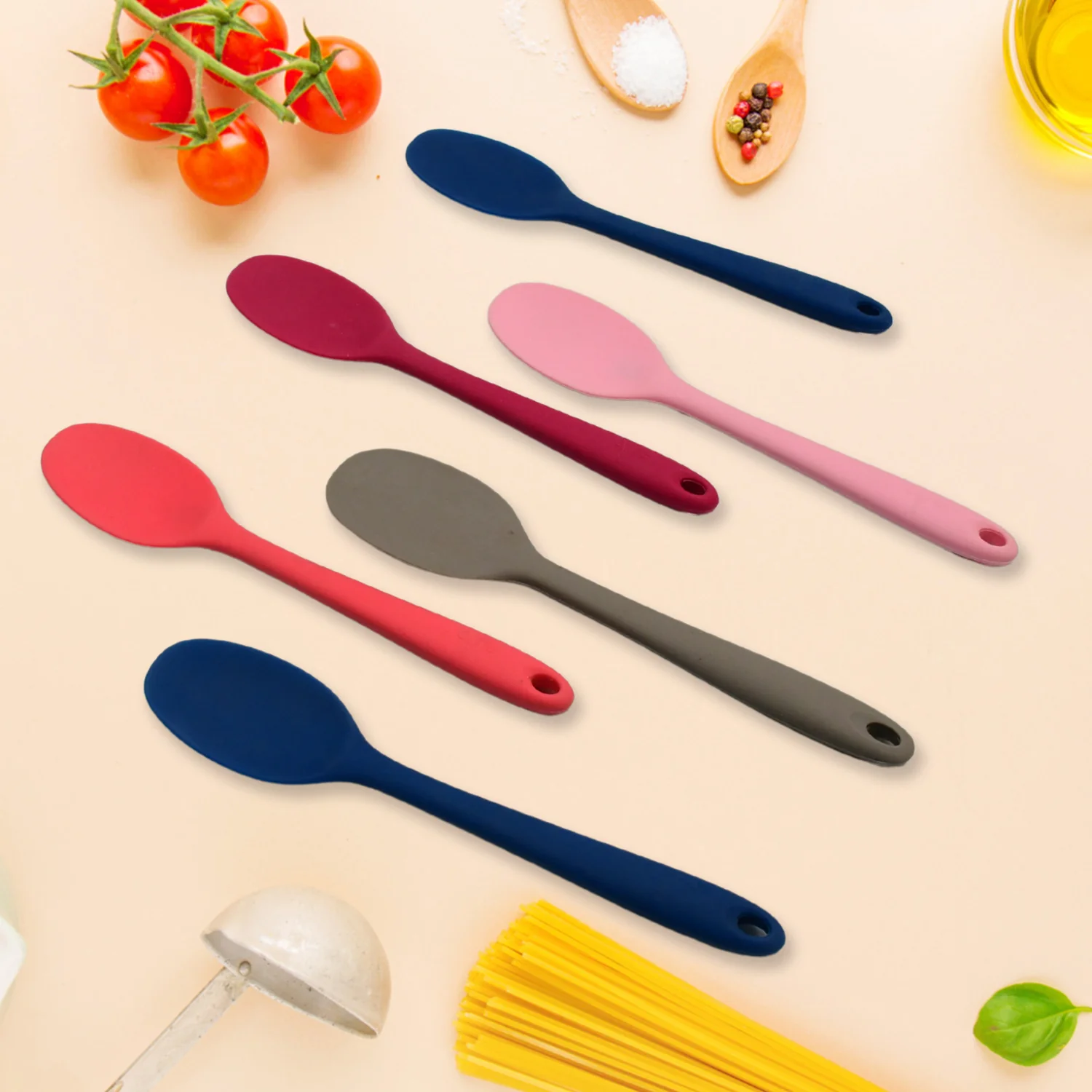 Multipurpose Silicone Spoon (6 Pcs Set) - Image 5