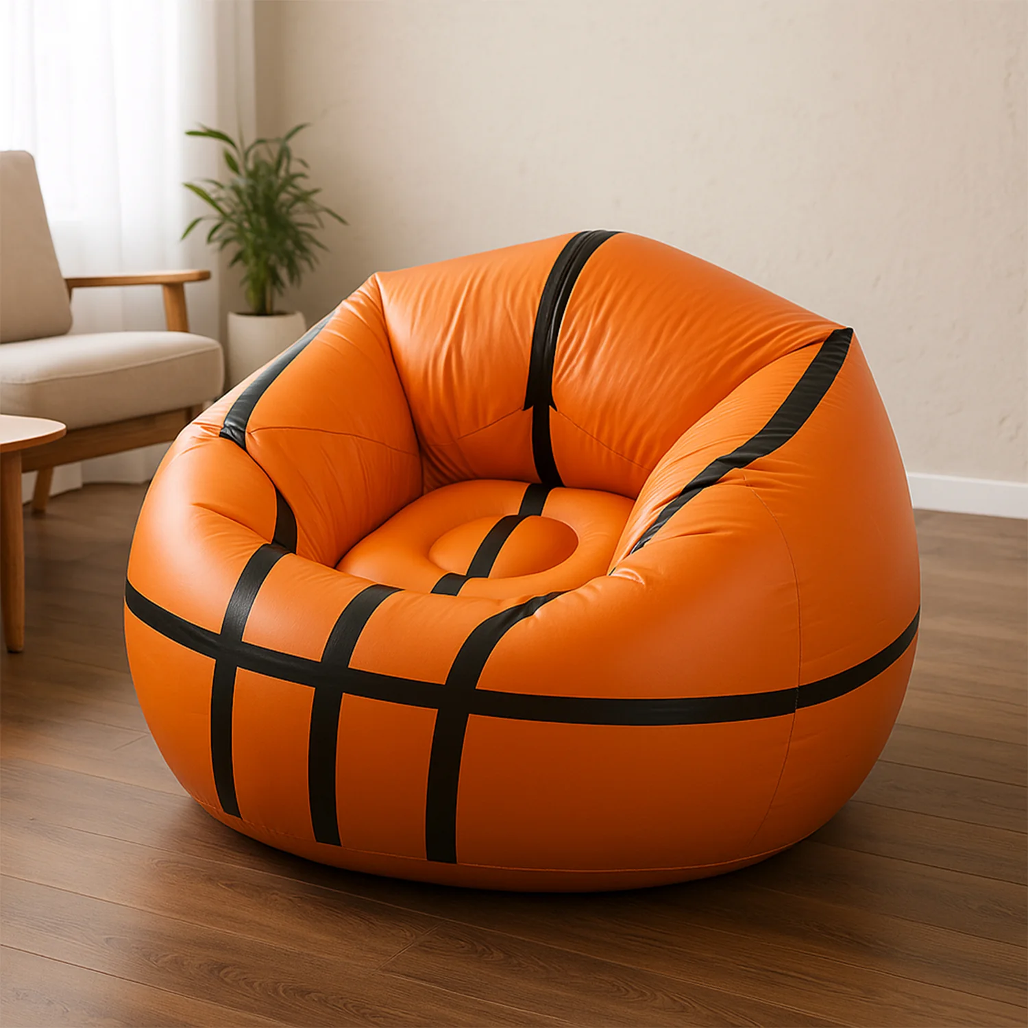 Foldable Cartoon Style  Sofa Chair Ball Chair for Adults Kids Size 110×85 cm - Image 3