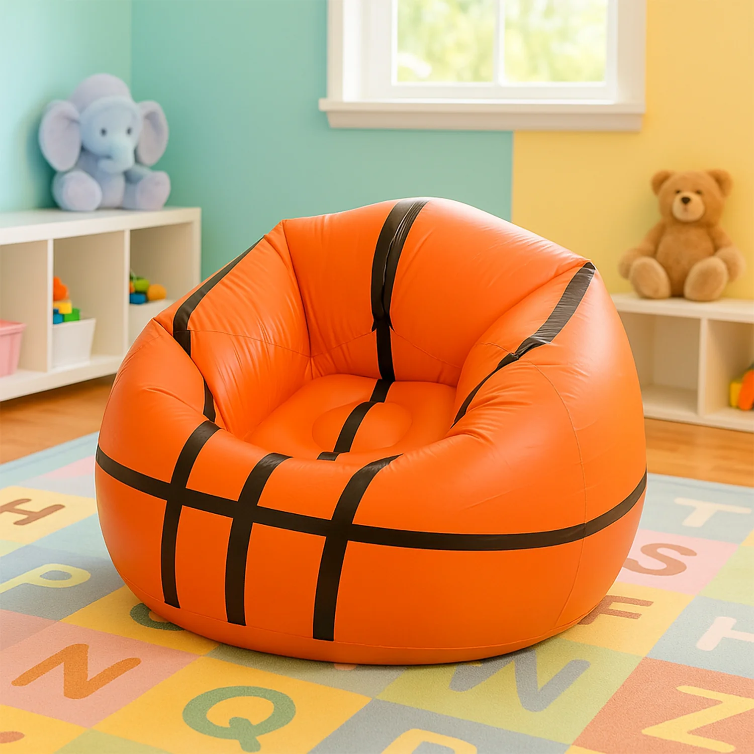 Foldable Cartoon Style  Sofa Chair Ball Chair for Adults Kids Size 110×85 cm - Image 6