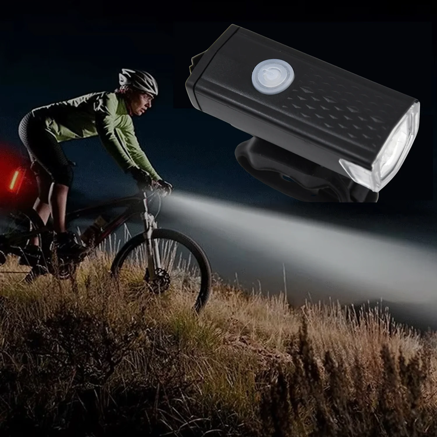 USB Rechargeable Bicycle Front Light (1 Pc) - Image 3