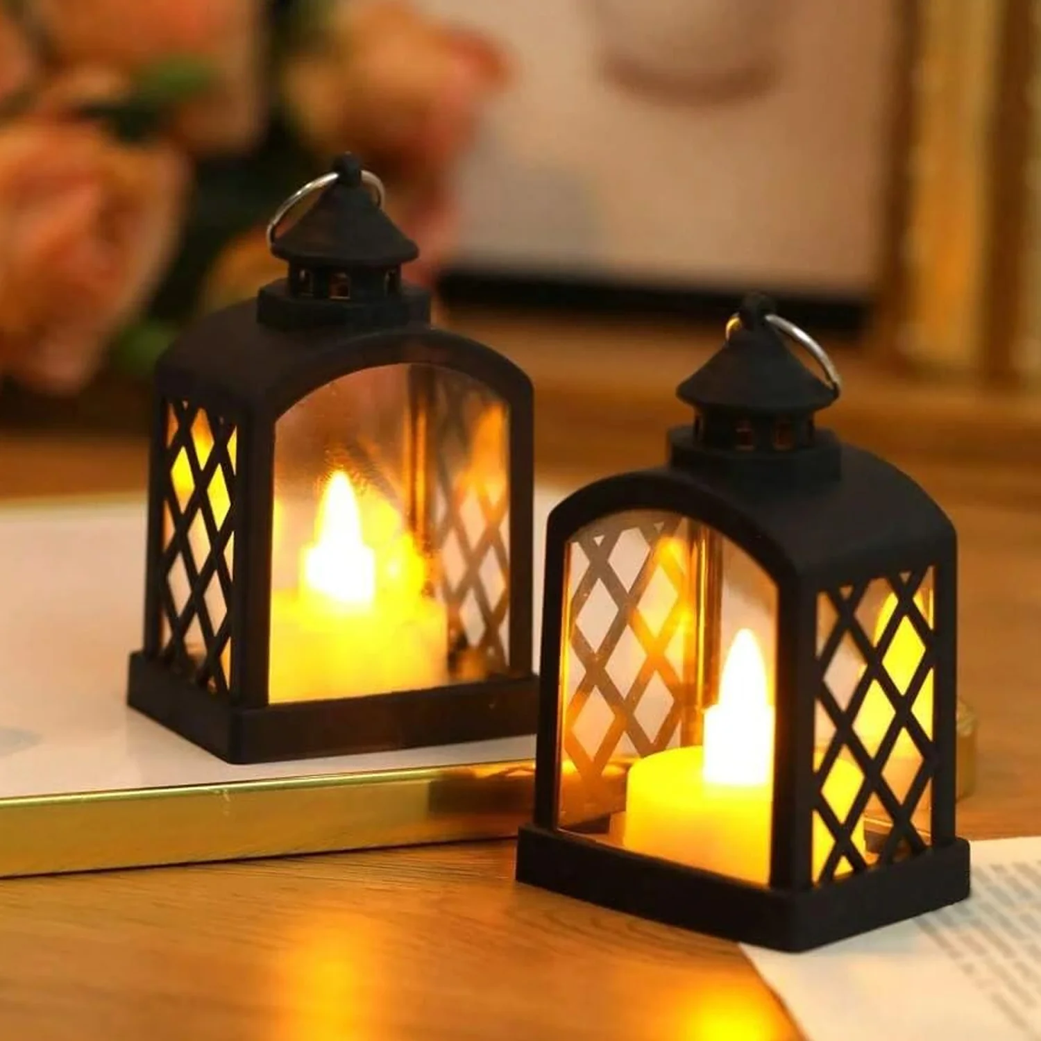 Smokeless Led Light Lantern Lamp, Diwali (24 Pcs Set) - Image 4