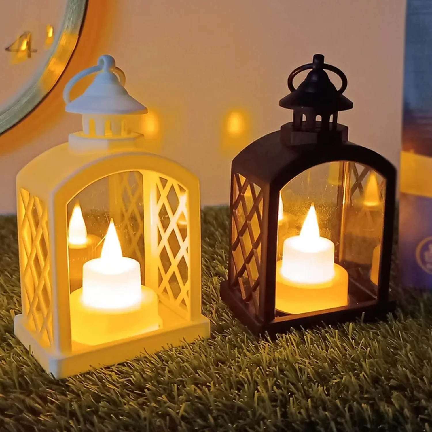Smokeless Led Light Lantern Lamp, Diwali (24 Pcs Set) - Image 5
