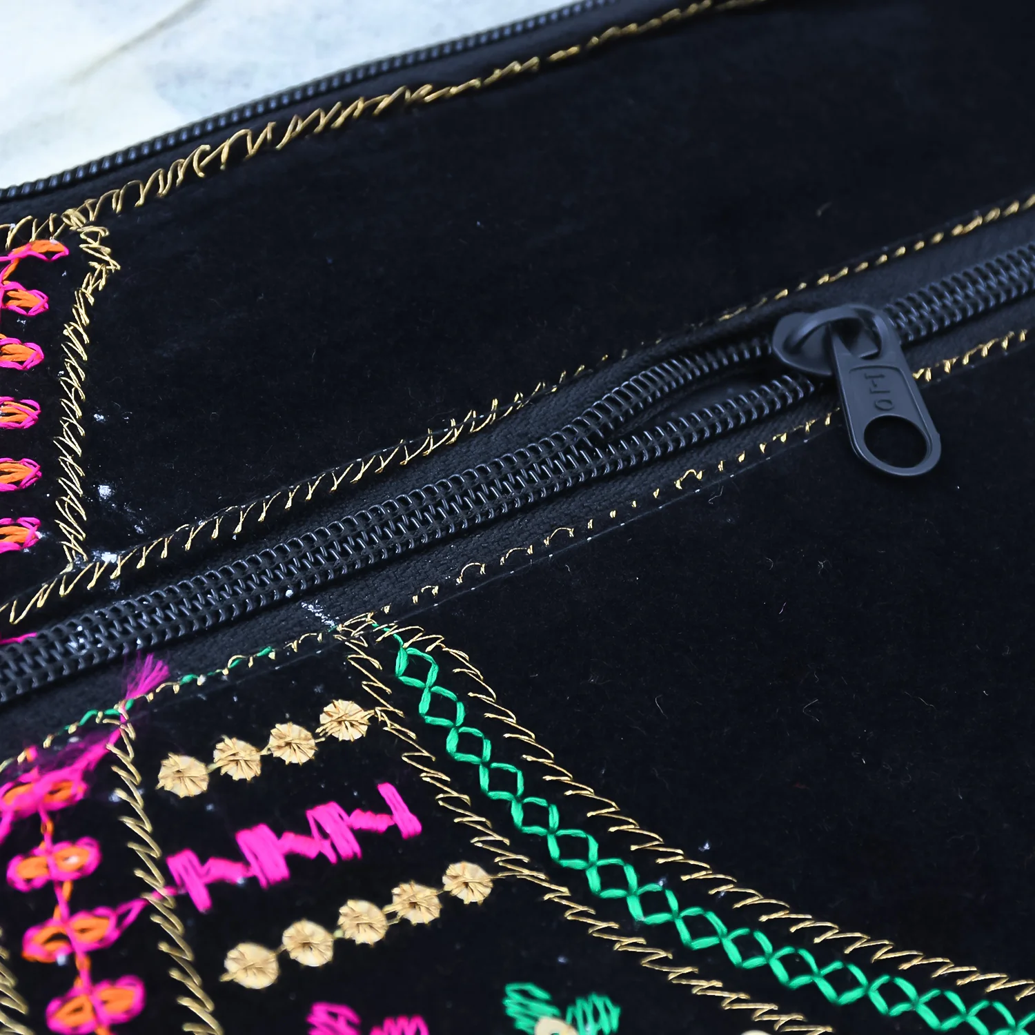 9 inch Handcrafted Cotton Embroidered Shoulder Bag for Girls & women (1 Pc) - Image 4