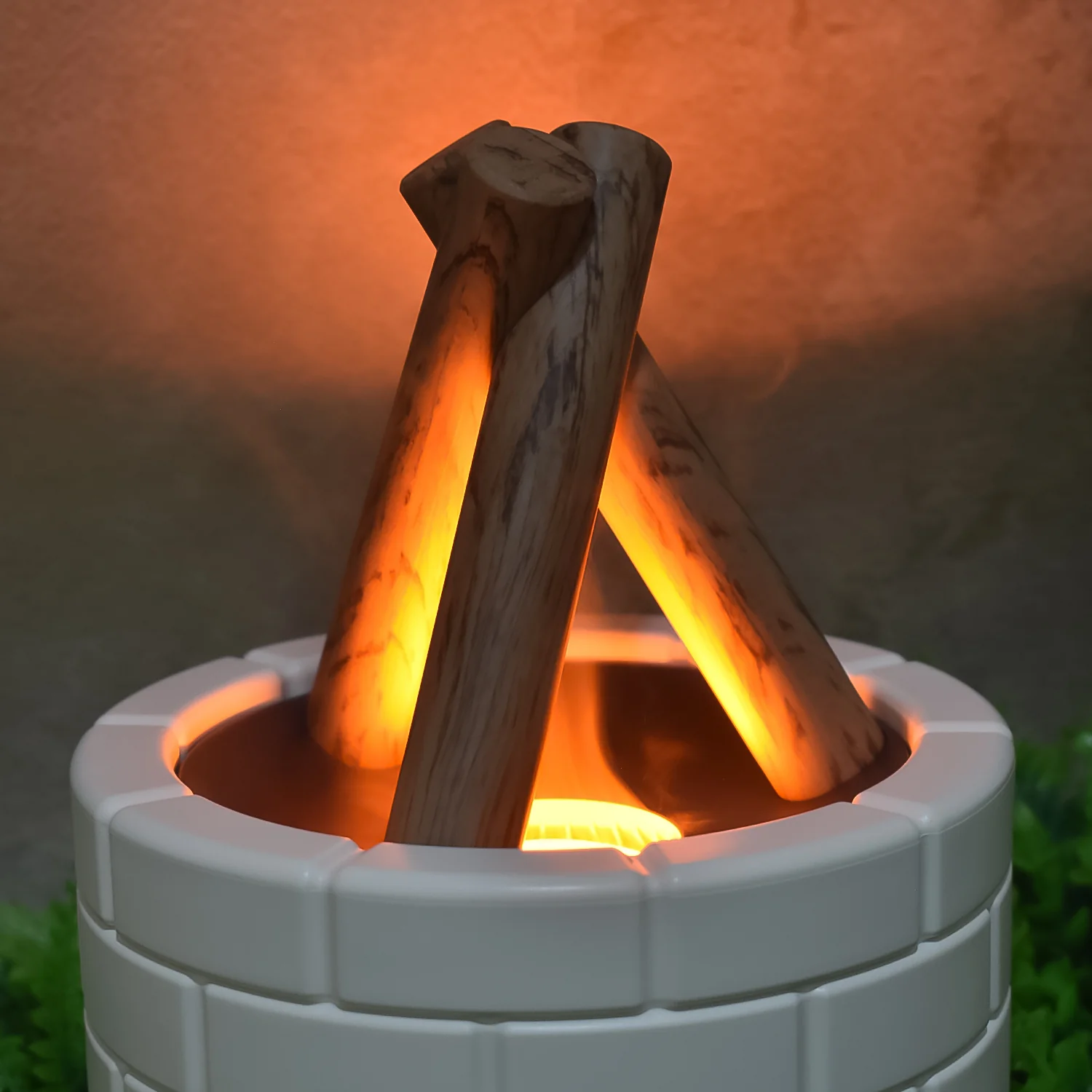 Bonfire Shaped Diffuser Essential Oil Diffuser Multi Function Flame Oil (1 Pc) - Image 7