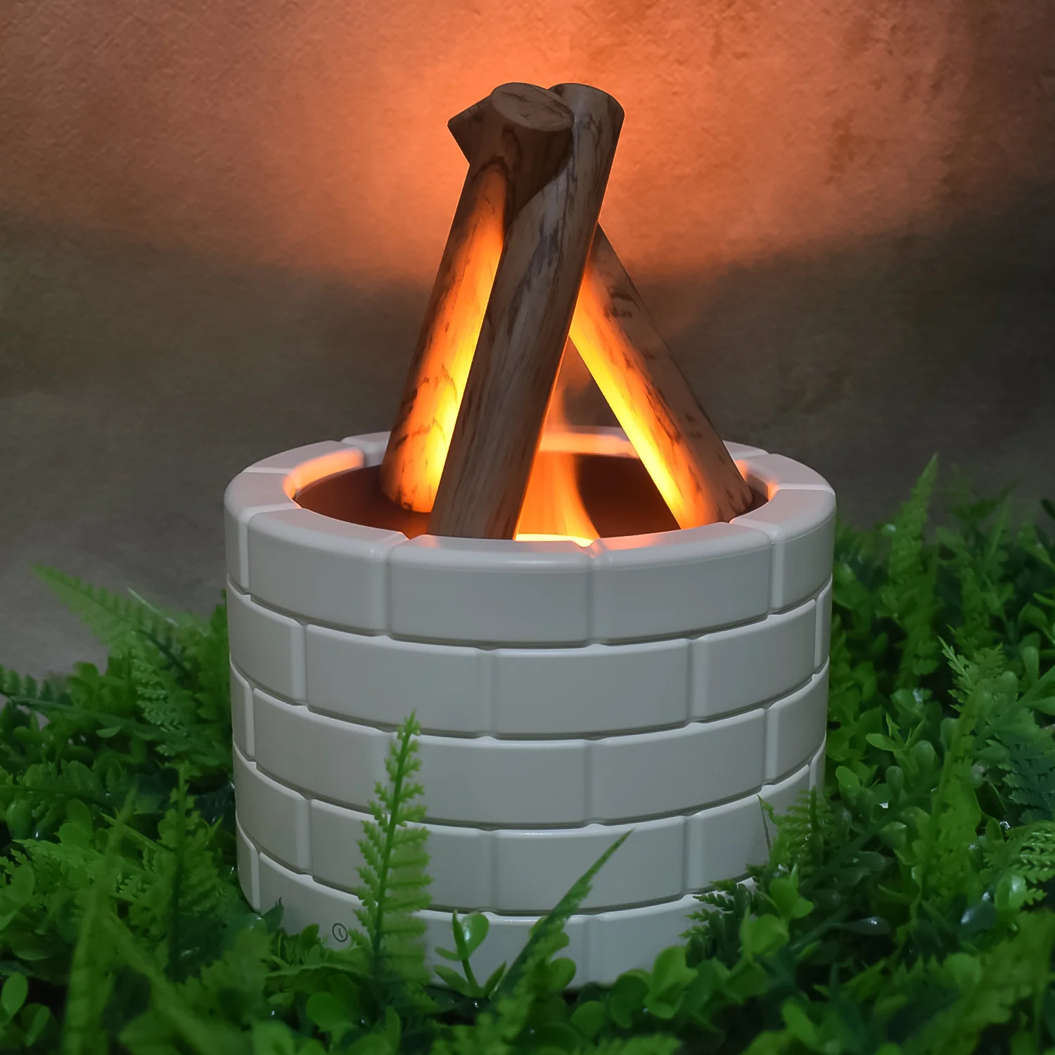 Bonfire Shaped Diffuser Essential Oil Diffuser Multi Function Flame Oil (1 Pc) - Image 8
