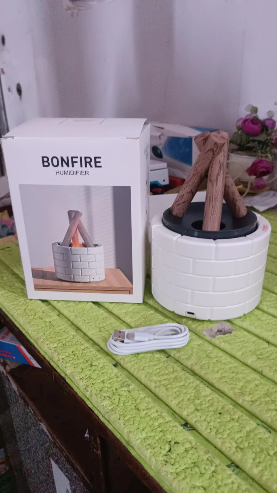 Bonfire Shaped Diffuser Essential Oil Diffuser Multi Function Flame Oil (1 Pc) - Image 9