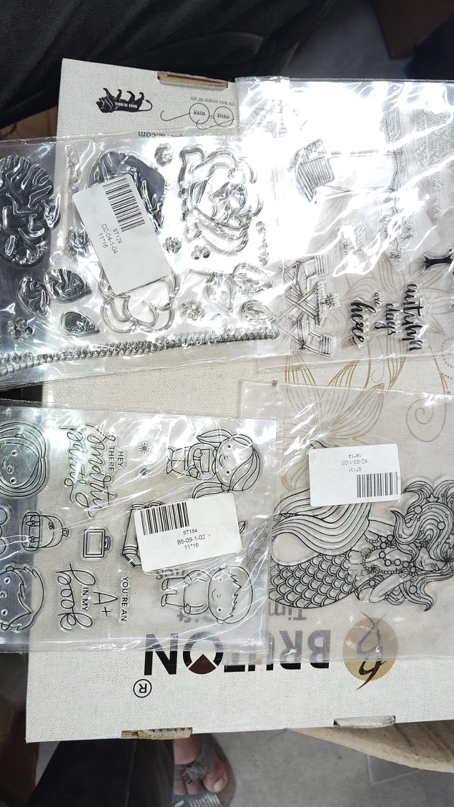 Reusable Transparent Rubber Stamp for Paper Crafts (Mix Design / 1 Sheet) - Image 15