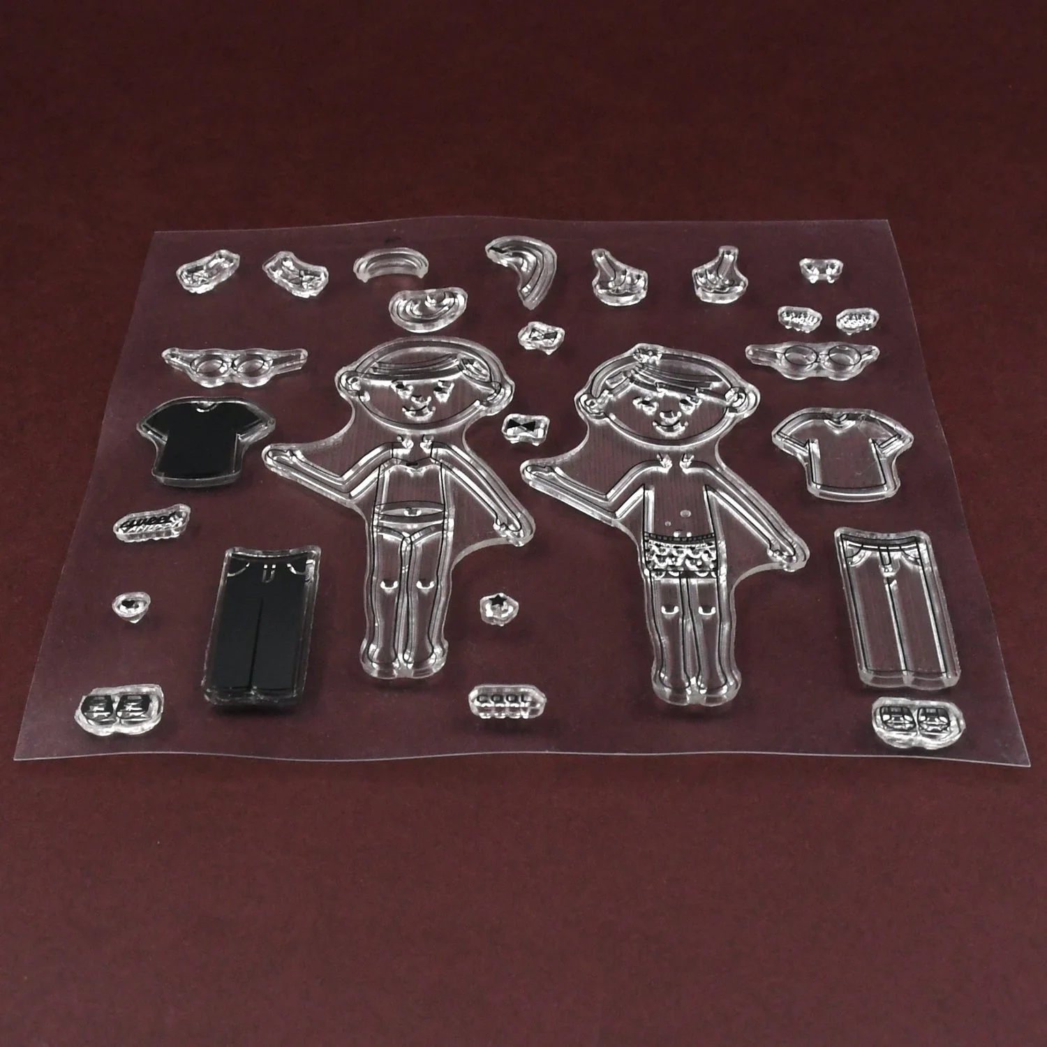 Reusable Transparent Rubber Stamp for Paper Crafts (Mix Design / 1 Sheet) - Image 5