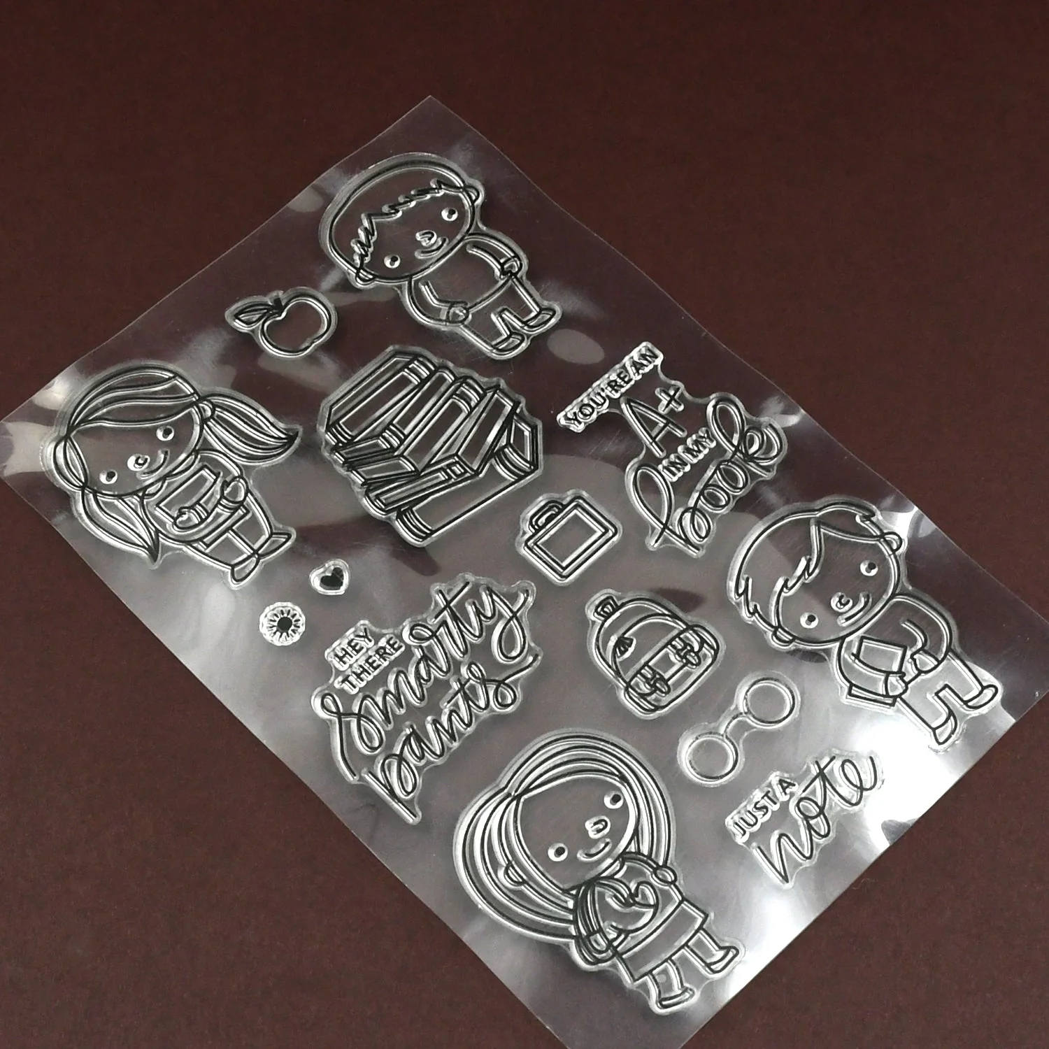 Reusable Transparent Rubber Stamp for Paper Crafts (Mix Design / 1 Sheet) - Image 6