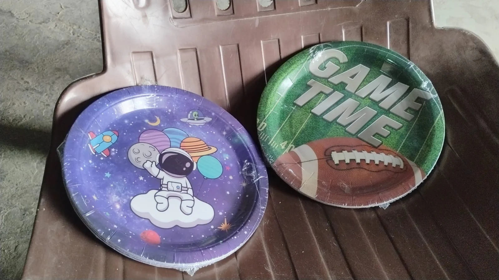 Round Plates Disposable Paper Plates Happy Birthday, Gift (10 Pcs Set / Mix Design) - Image 11