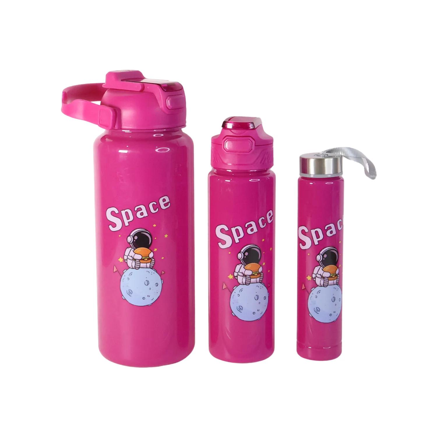 Space Theme Printed Water Bottles – 2000ML, 900ML & 300ML Approx- (Set) - Image 5