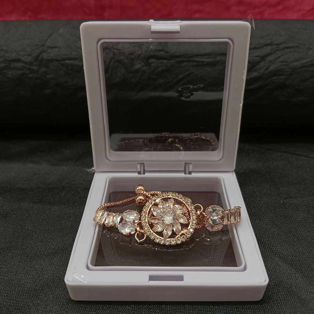 Sparkling AD Floral Design Bracelet For party wear - Image 6