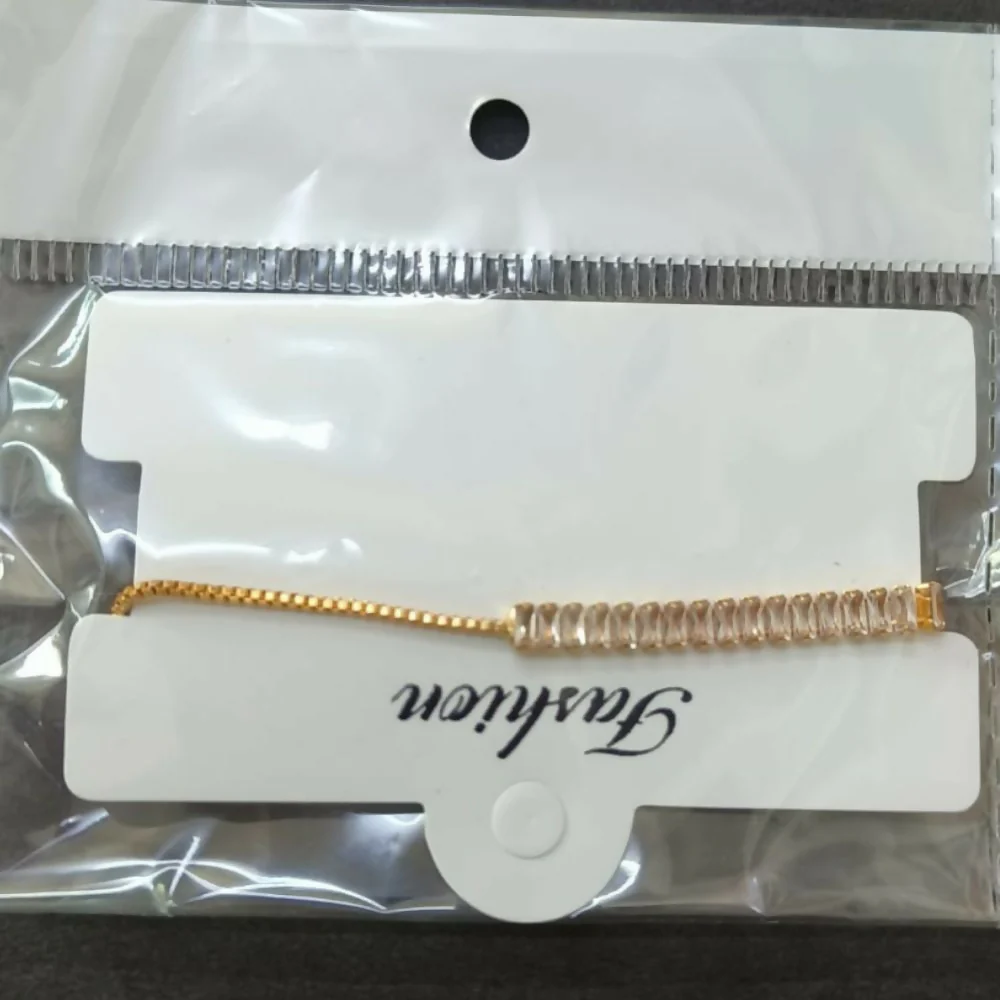 Sparkling Gold Finish AD Bracelet for women - Image 3